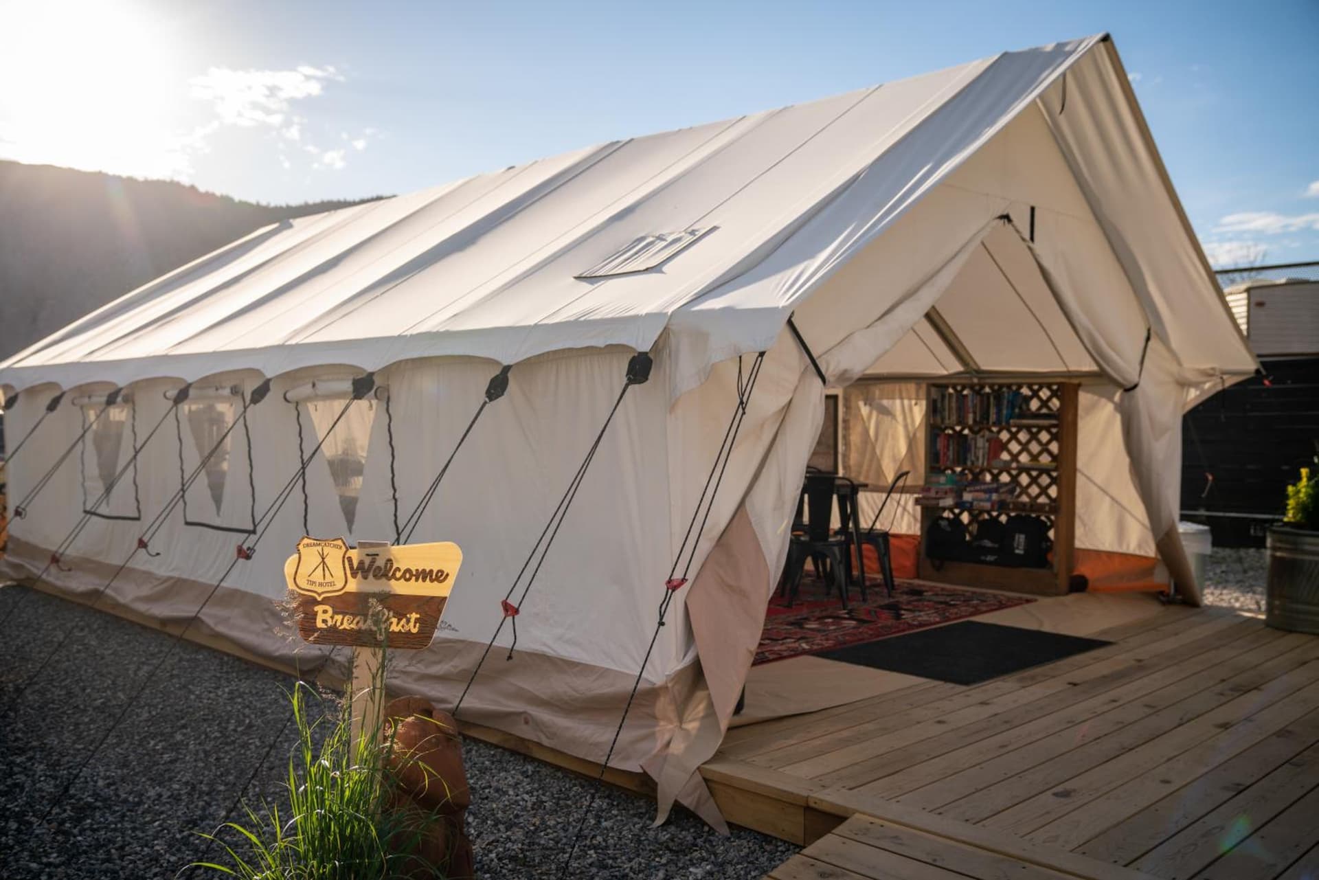 Dreamcatcher Tipi Hotel property views in Gardiner, MT — gallery photo 3