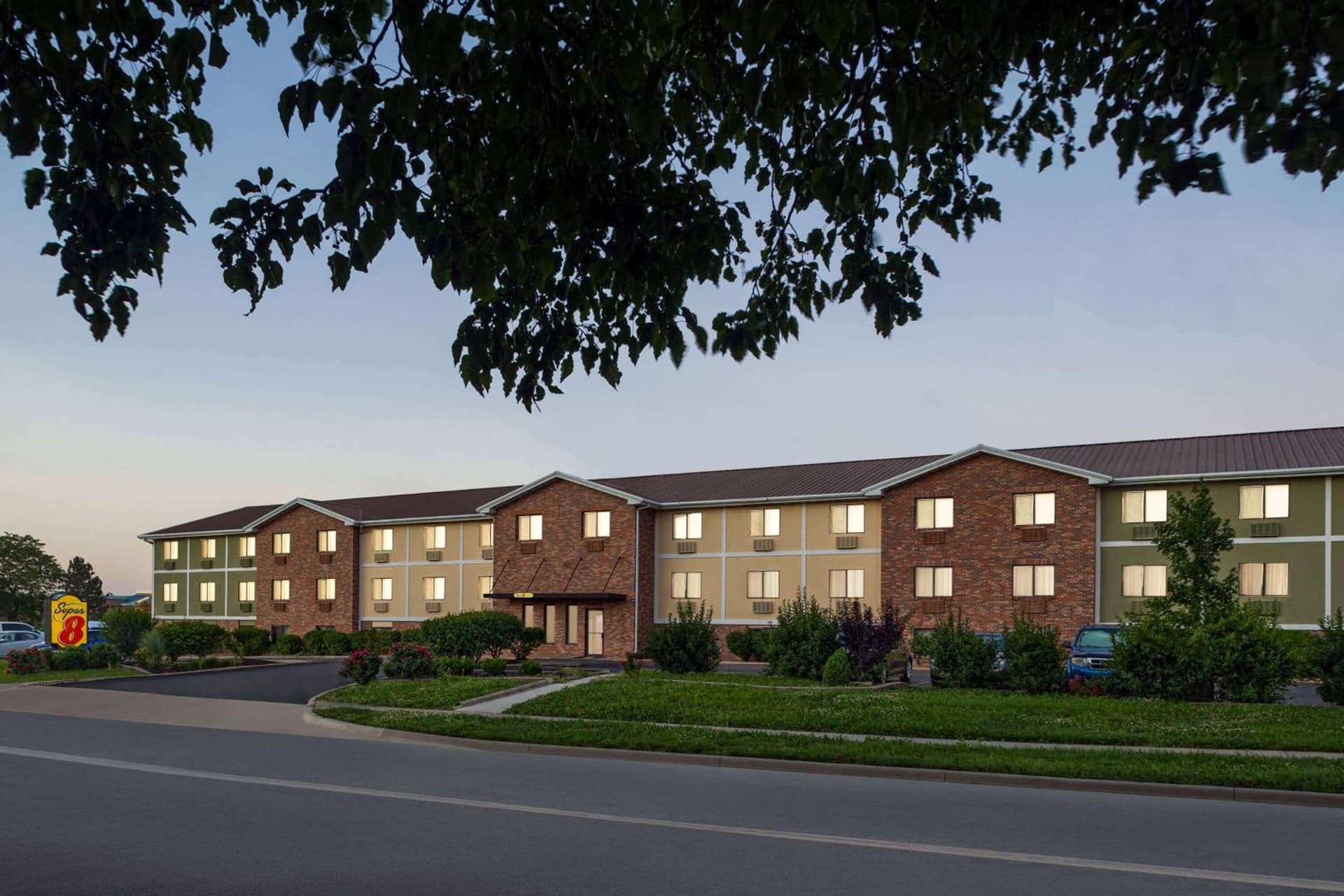 Super 8 by Wyndham Lenexa Overland Park Area/Mall Area featured exterior or lobby in Lenexa, KS — similar hotel