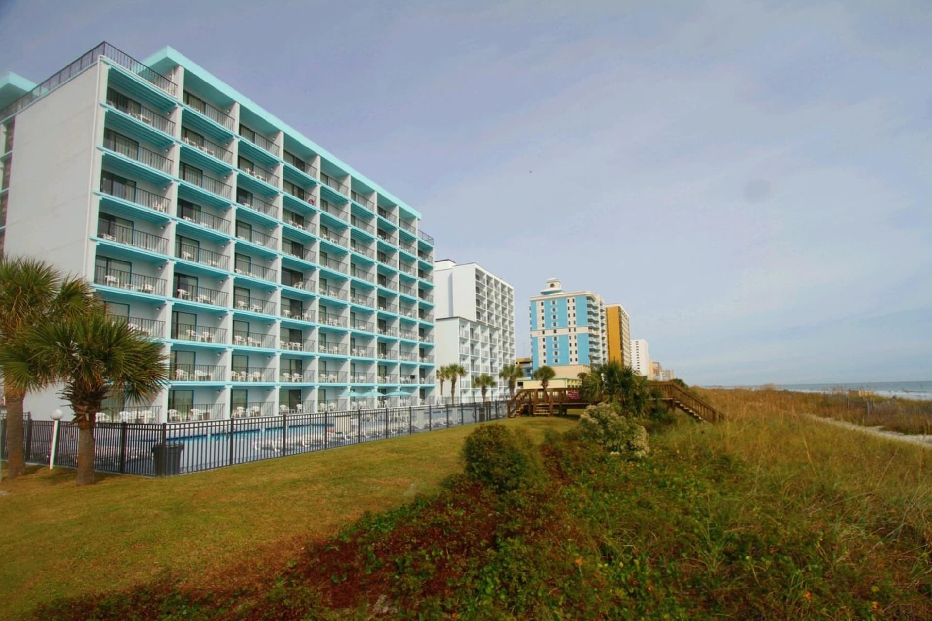Tropical Seas Hotel exterior or lobby in Myrtle Beach, SC — main listing photo
