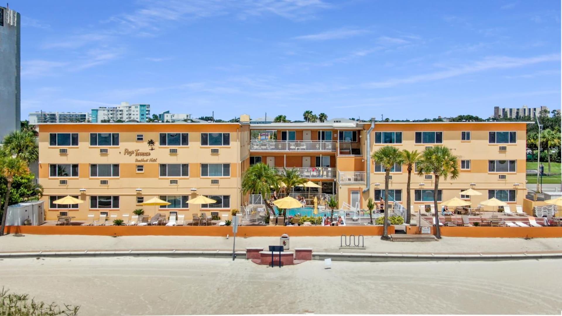 Page Terrace Beachfront Hotel featured exterior or lobby in St Pete Beach — similar hotel