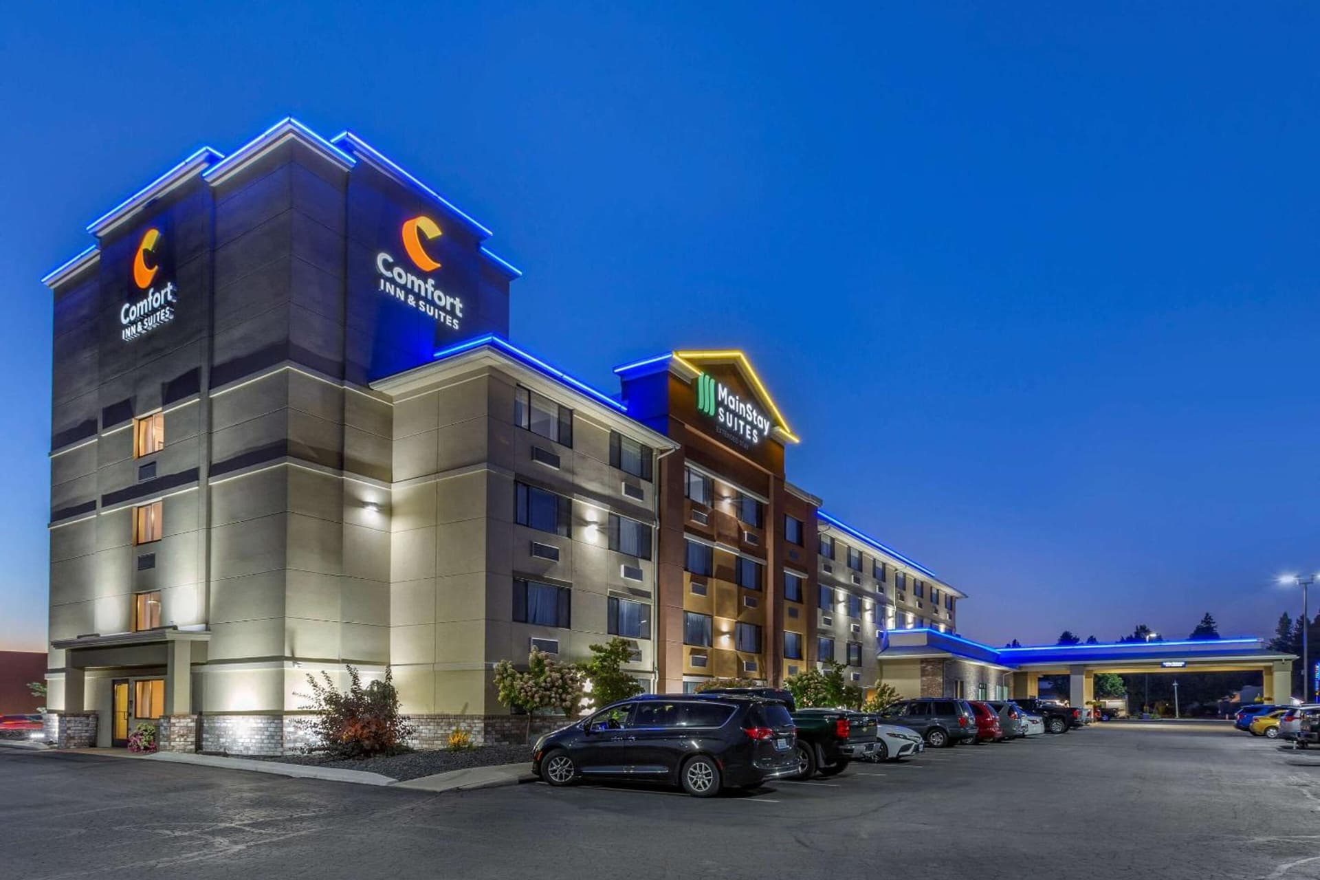 MainStay Suites Coeur d'Alene exterior or lobby in Coeur d'Alene, ID — main listing photo