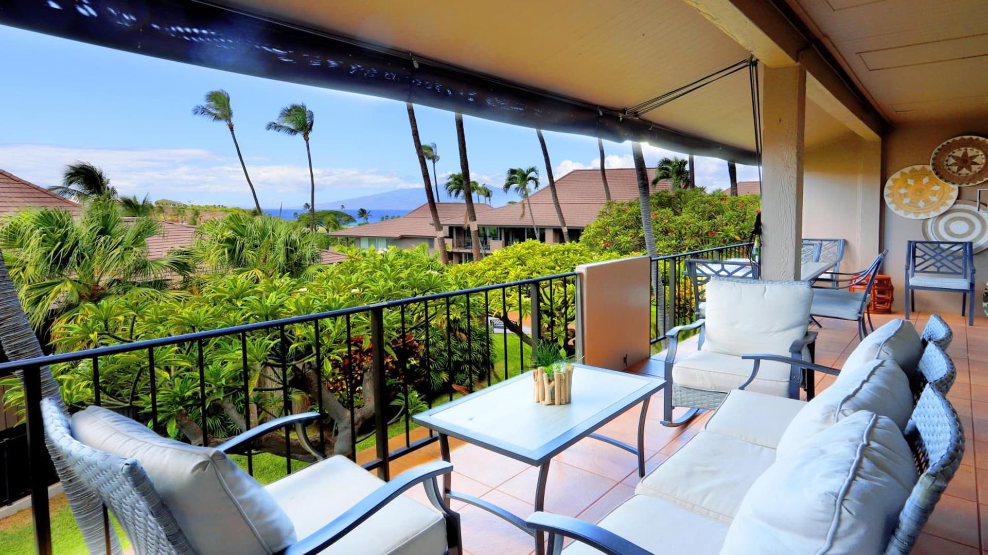 Maui Eldorado B200-Large lanai w/ocean/golf course views property views in Lahaina, HI — gallery photo 3