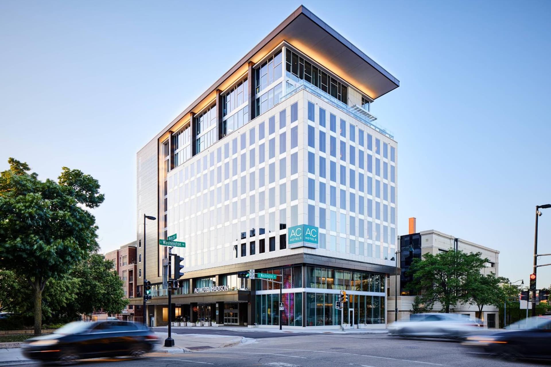 AC Hotel by Marriott Madison Downtown featured exterior or lobby in Madison, WI — similar hotel