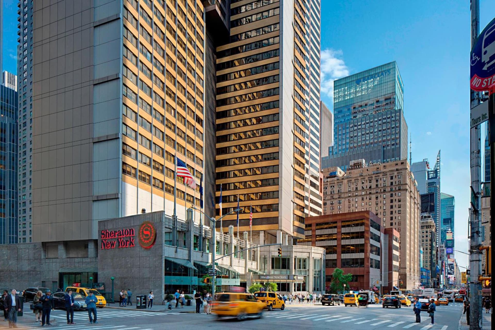 Sheraton New York Times Square Hotel exterior or lobby in New York, NY — main listing photo