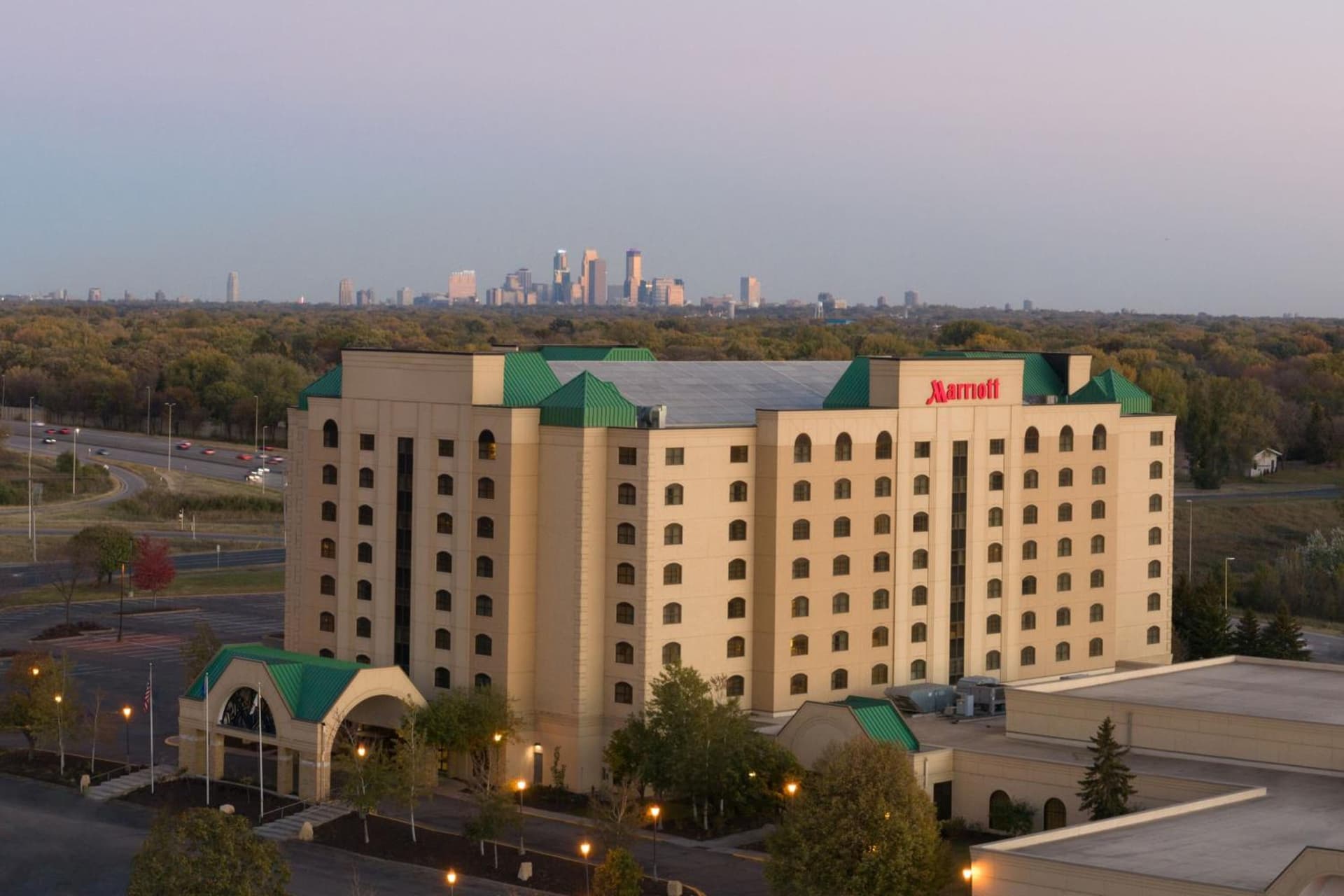 Minneapolis Marriott Northwest Hotel & Conference Center featured exterior or lobby in Brooklyn Park, MN — similar hotel