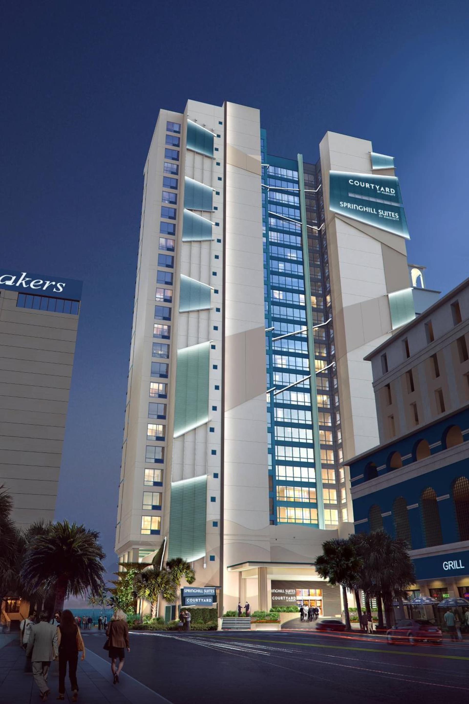 Courtyard by Marriott Myrtle Beach Oceanfront exterior or lobby in Myrtle Beach, SC — main listing photo