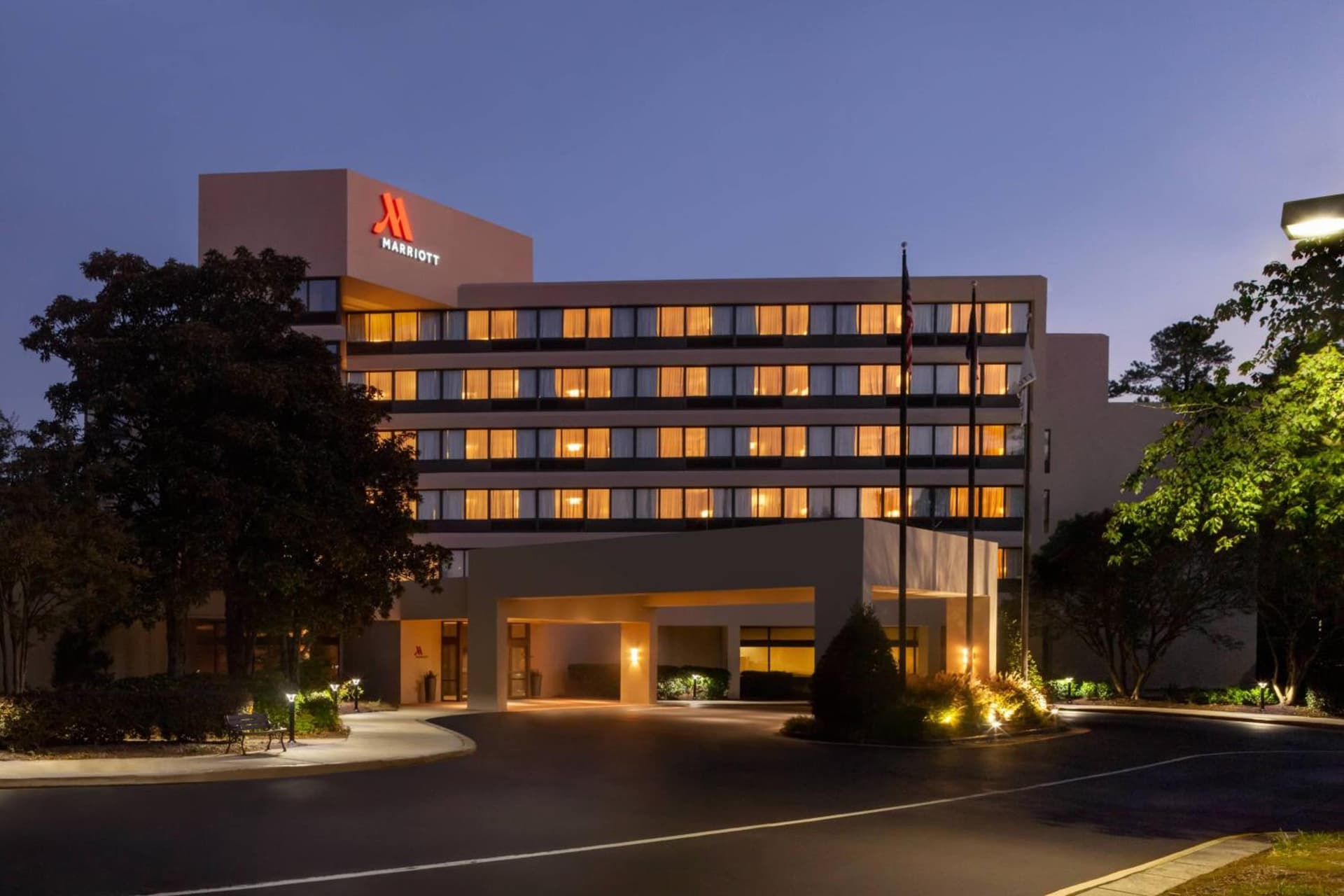 Marriott Raleigh Durham Research Triangle Park property views in Durham, NC — gallery photo 3