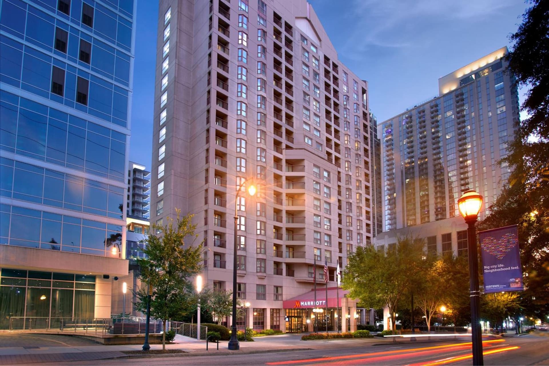 Atlanta Marriott Suites Midtown exterior or lobby in Atlanta, GA — main listing photo