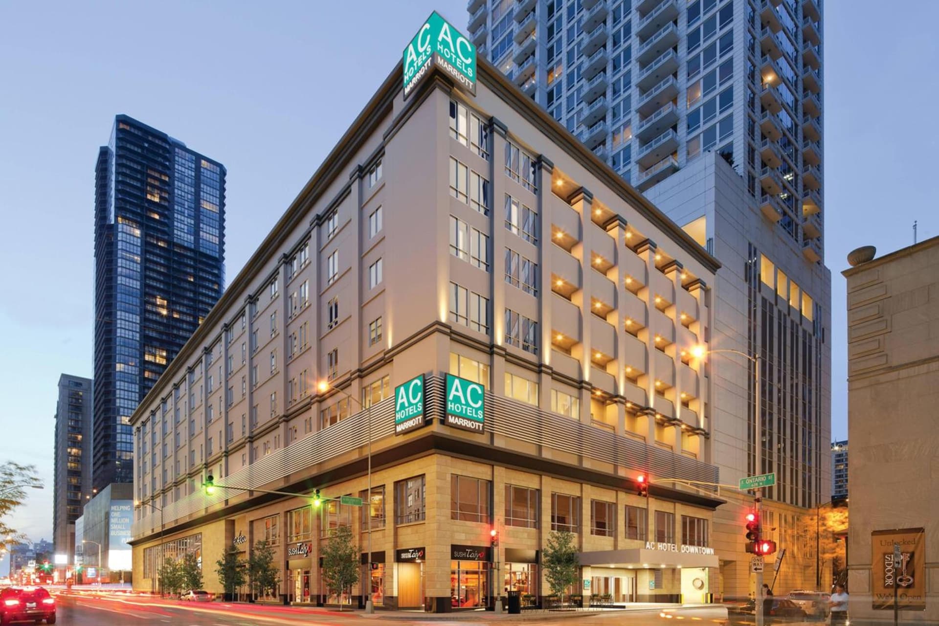 AC Hotel Chicago Downtown featured exterior or lobby in Chicago, IL — similar hotel