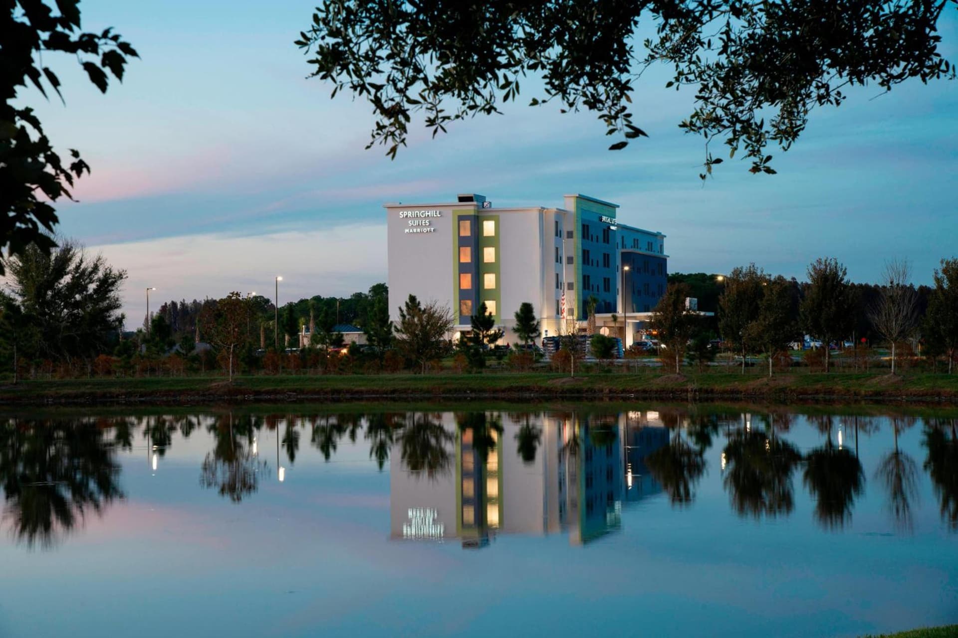 SpringHill Suites by Marriott Tampa Suncoast Parkway featured exterior or lobby in Land O' Lakes, FL — similar hotel