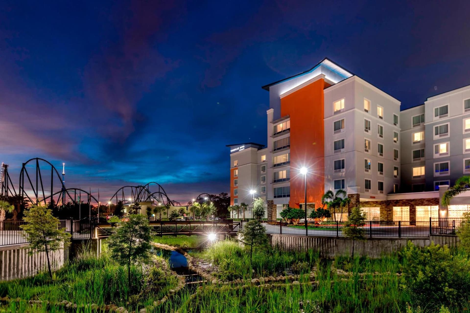 TownePlace Suites by Marriott Orlando at SeaWorld featured exterior or lobby in Orlando, FL — similar hotel