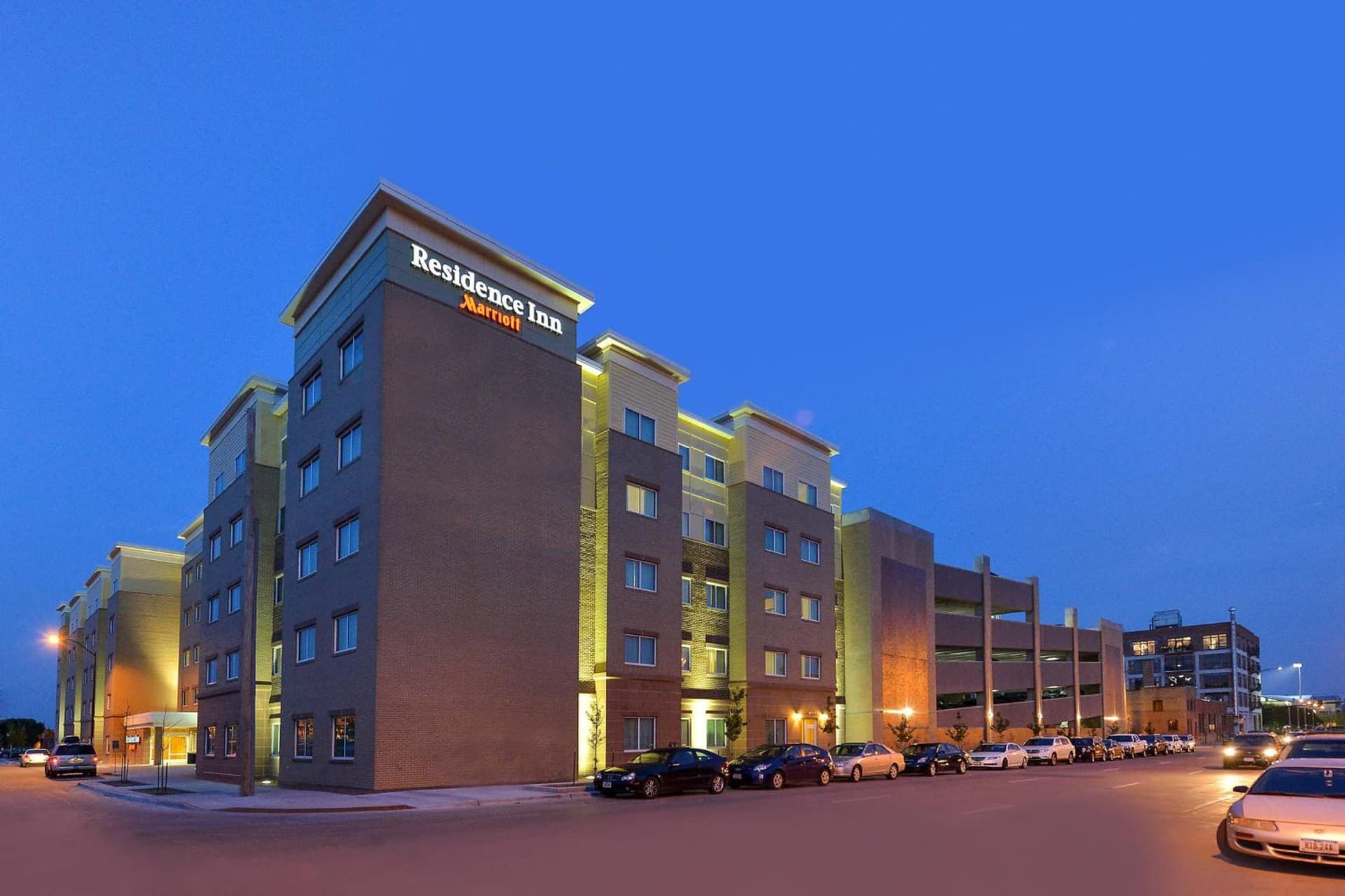 Residence Inn by Marriott Des Moines Downtown featured exterior or lobby in Des Moines, IA — similar hotel