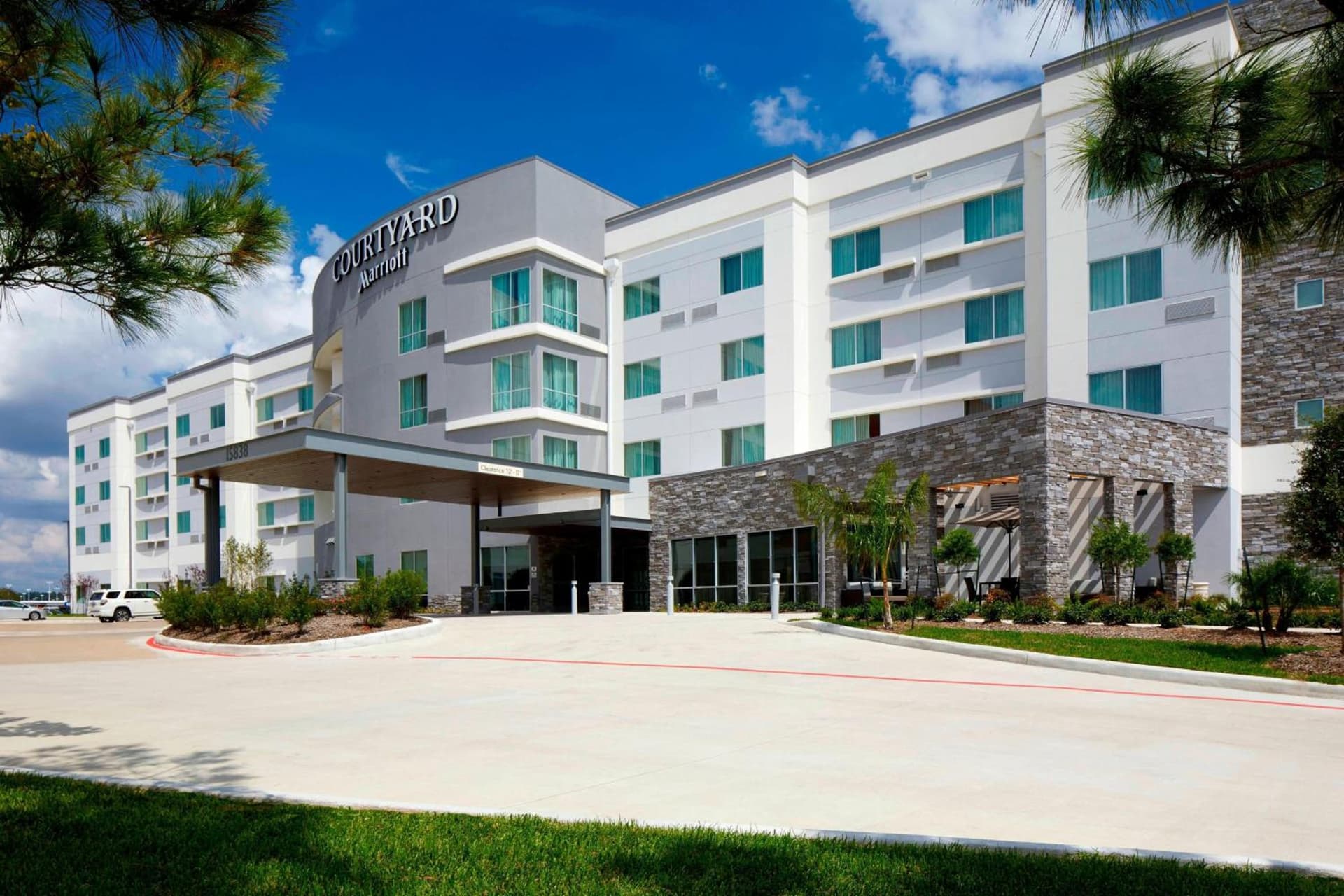 Courtyard by Marriott Houston Intercontinental Airport featured exterior or lobby in Houston, TX — similar hotel