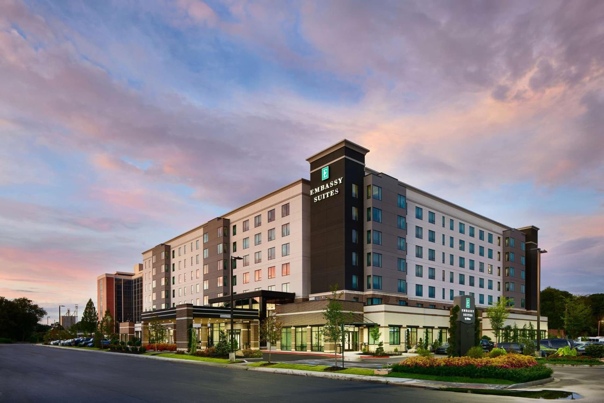 Embassy Suites By Hilton Atlanta Airport North featured exterior or lobby in Atlanta, GA — similar hotel