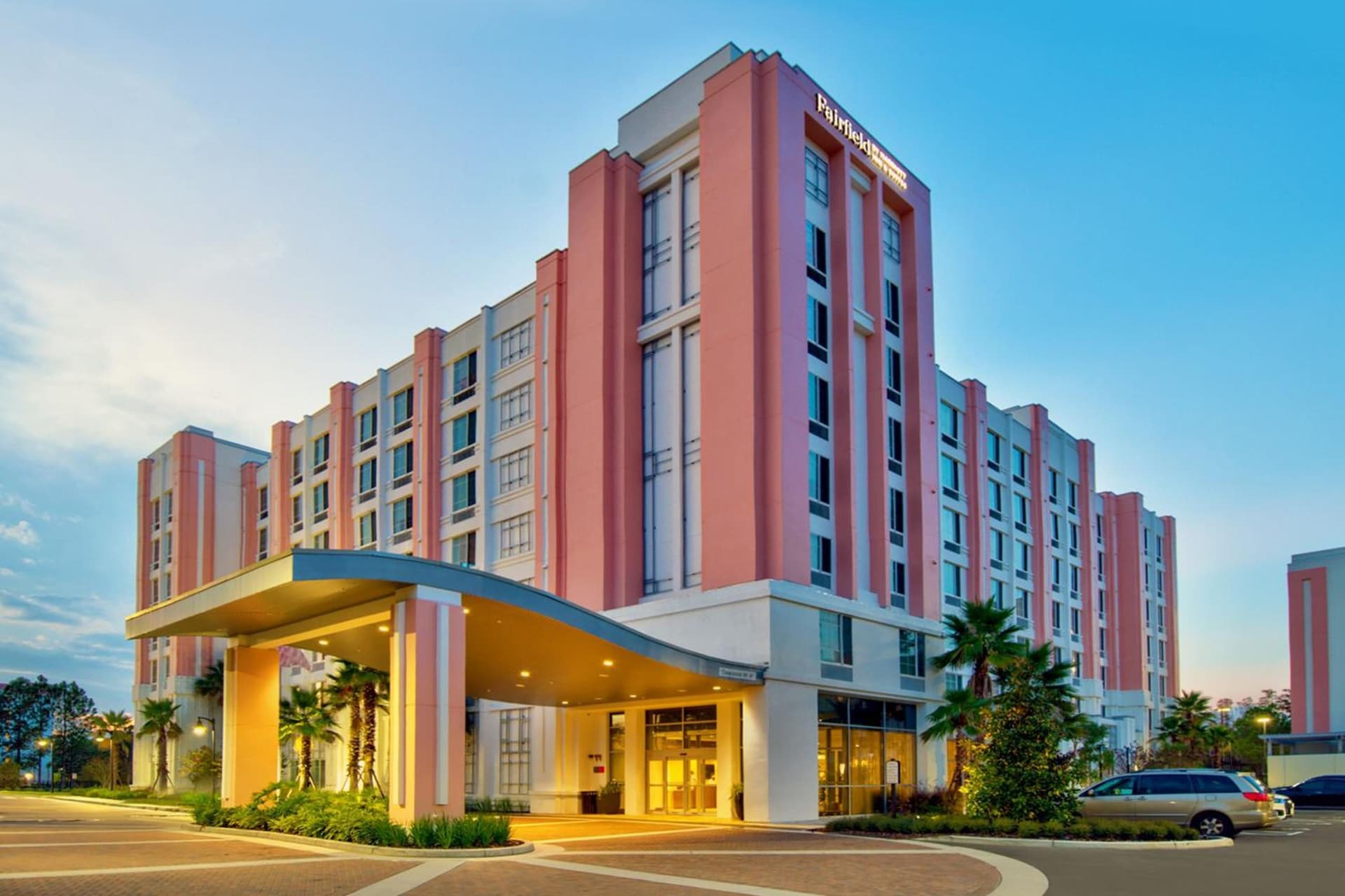 Fairfield by Marriott Inn & Suites Orlando at FLAMINGO CROSSINGS® Town Center featured exterior or lobby in Orlando, FL — similar hotel