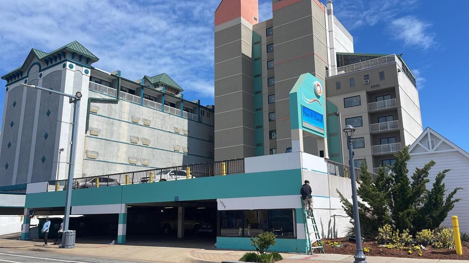 Sun & Sand Resort Oceanfront Suites featured exterior or lobby in Virginia Beach, VA — similar hotel