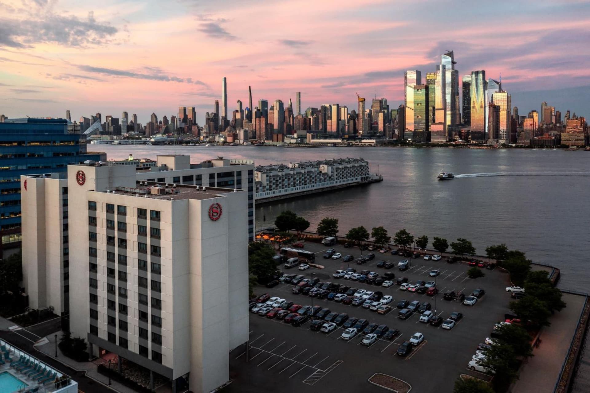 Sheraton Lincoln Harbor Hotel exterior or lobby in Weehawken — main listing photo