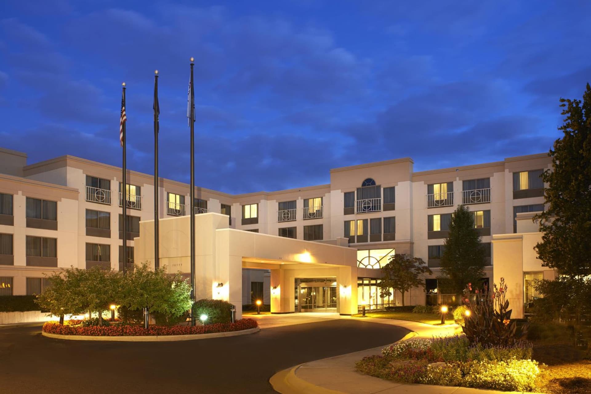 Detroit Metro Airport Marriott featured exterior or lobby in Romulus, MI — similar hotel