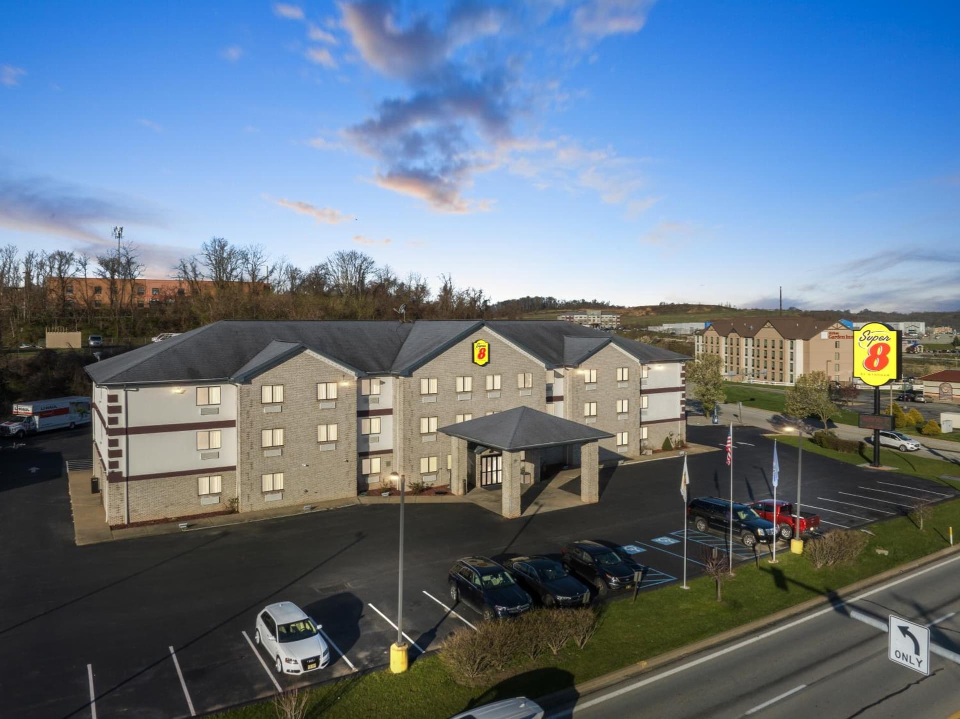 Super 8 by Wyndham Uniontown PA featured exterior or lobby in Uniontown, PA — similar hotel