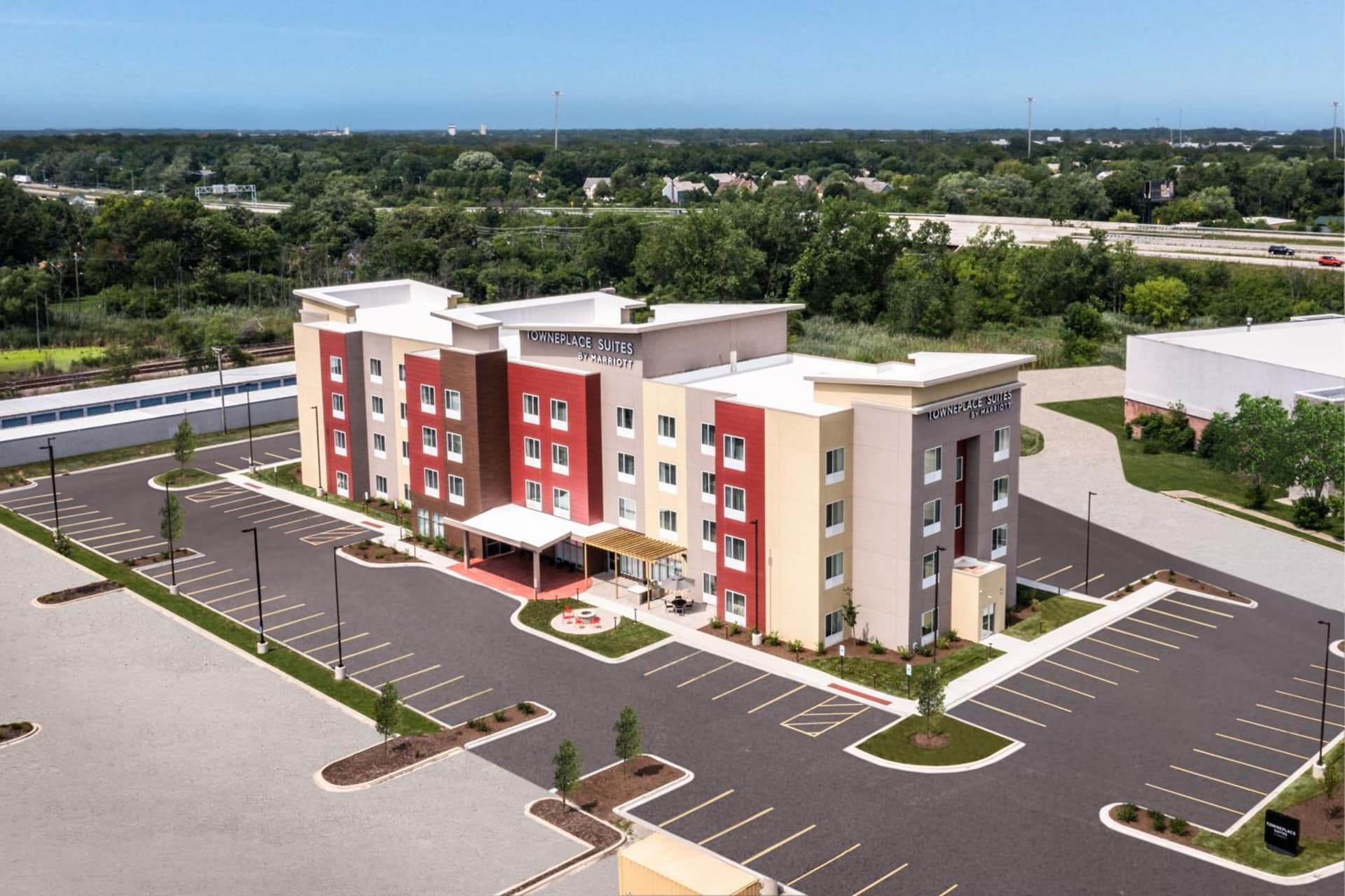 TownePlace Suites by Marriott Chicago Waukegan Gurnee featured exterior or lobby in Waukegan, IL — similar hotel