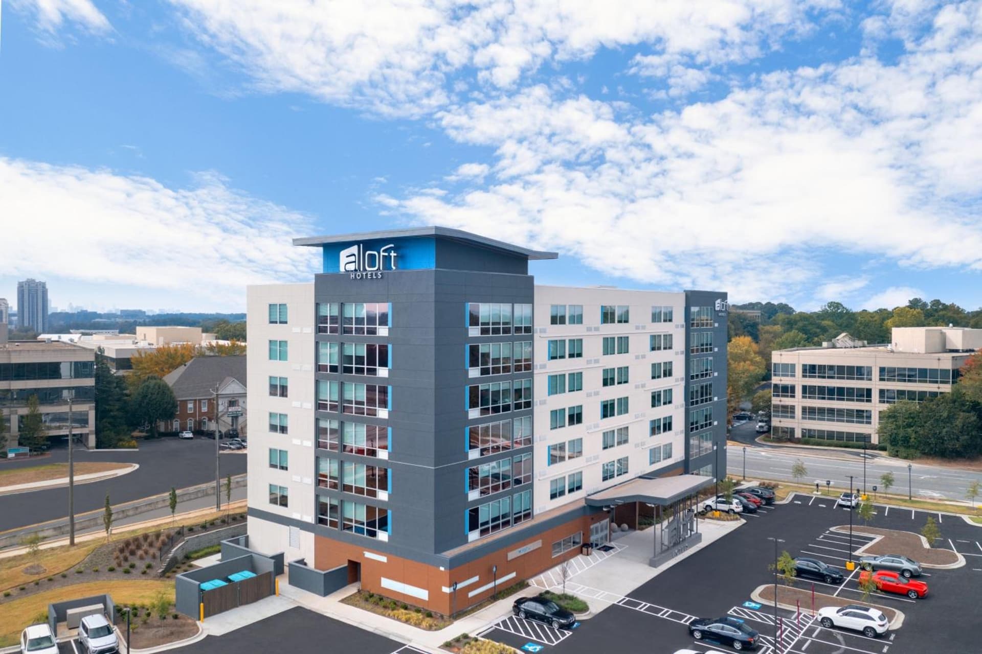 Aloft Atlanta Perimeter Center exterior or lobby in Sandy Springs, GA — main listing photo