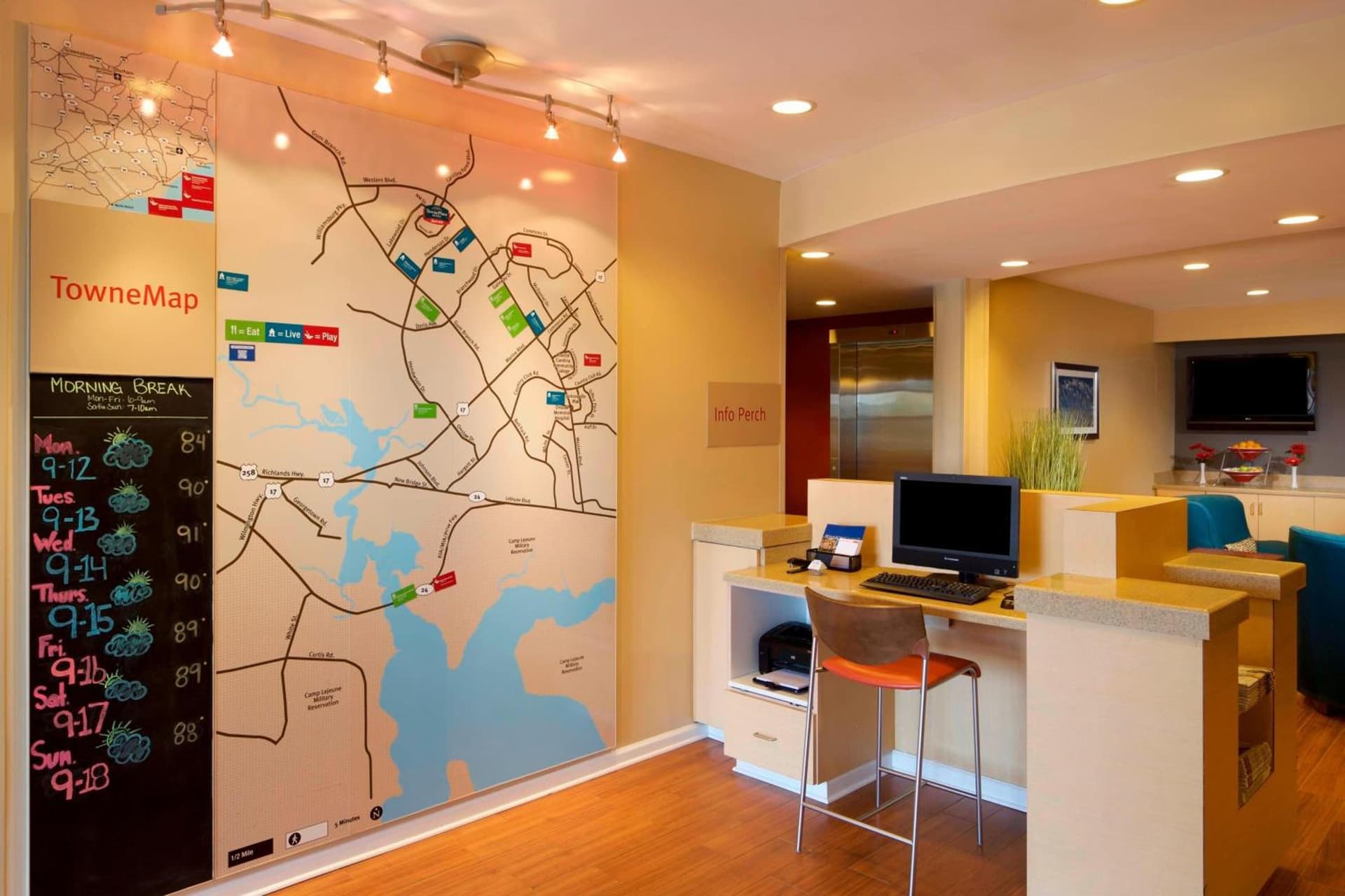 TownePlace Suites by Marriott Jacksonville property views in Jacksonville, NC — gallery photo 3