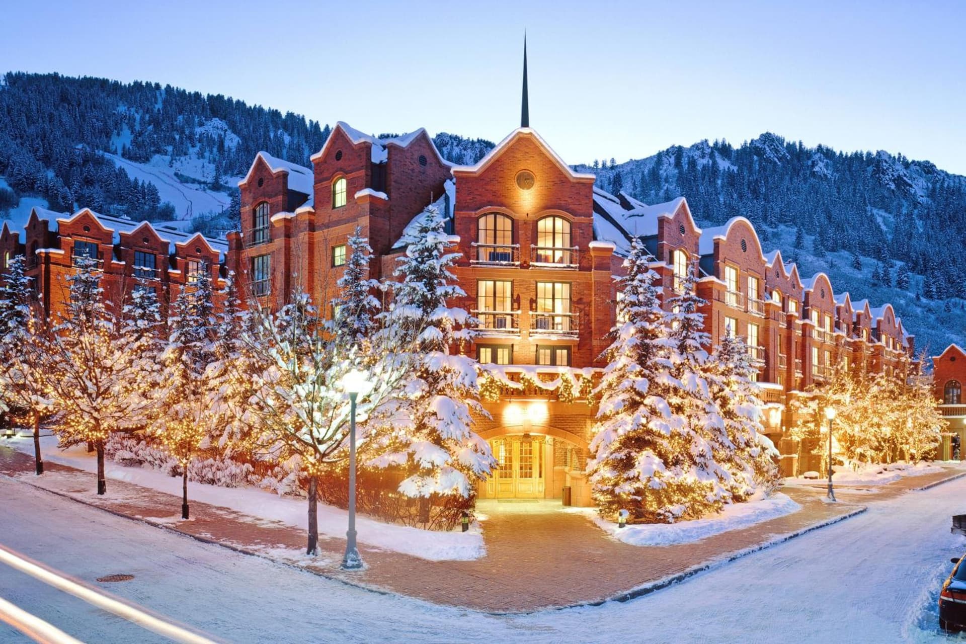St. Regis Aspen Resort exterior or lobby in Aspen, CO — main listing photo