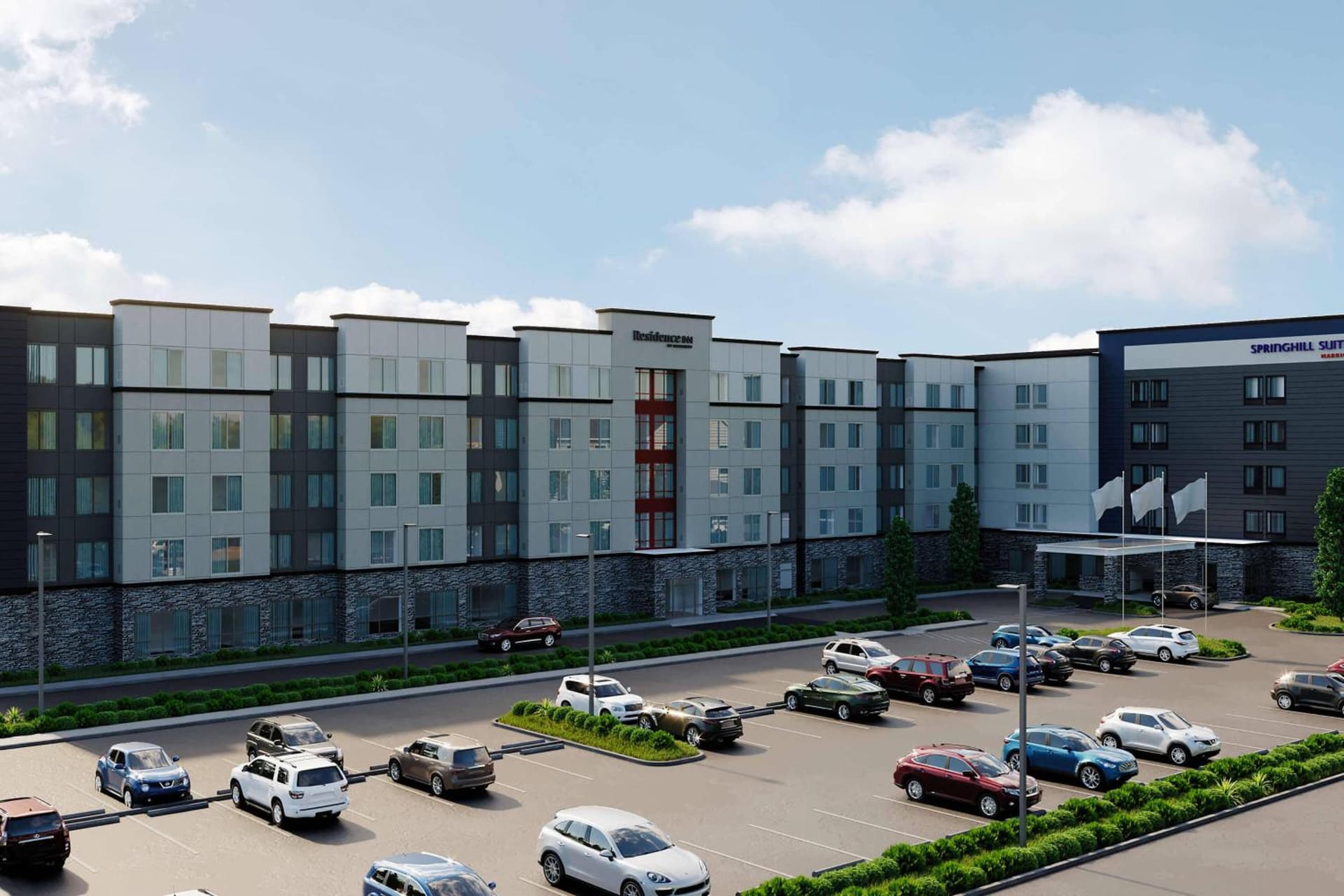 SpringHill Suites by Marriott Indianapolis Keystone property views in Indianapolis, IN — gallery photo 3