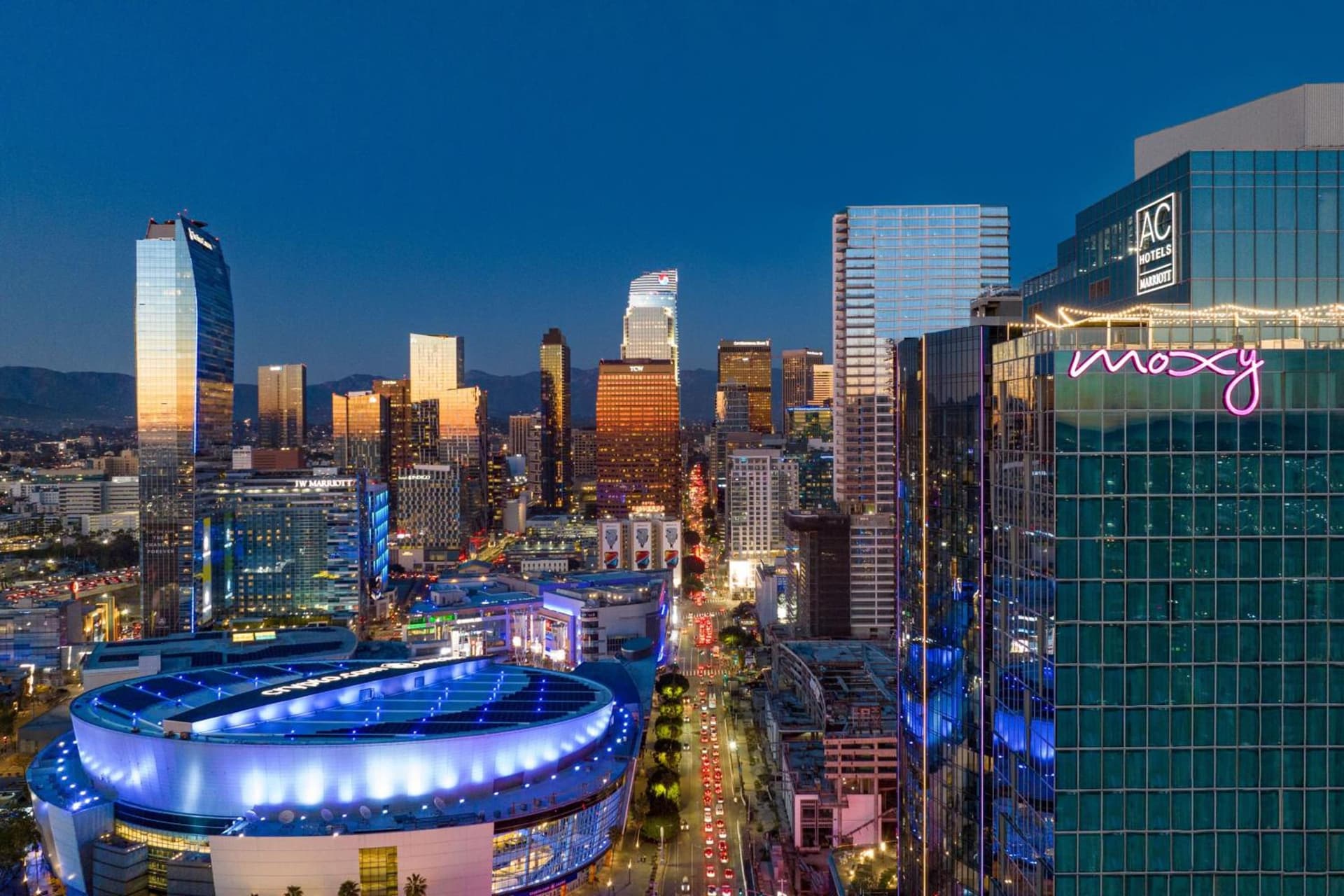 AC Hotel by Marriott Downtown Los Angeles exterior or lobby in Los Angeles, CA — main listing photo