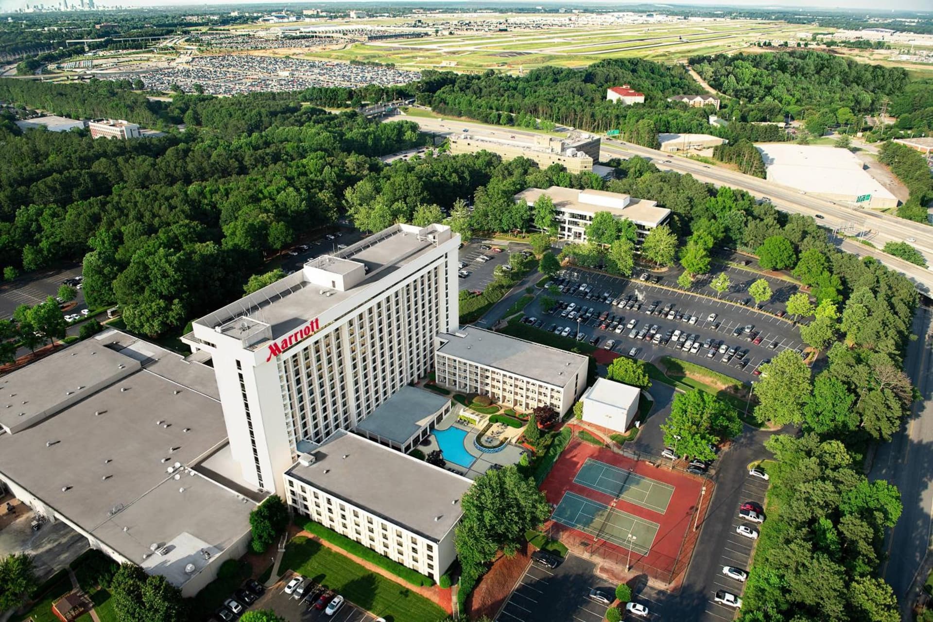 Atlanta Airport Marriott exterior or lobby in Atlanta, GA — main listing photo