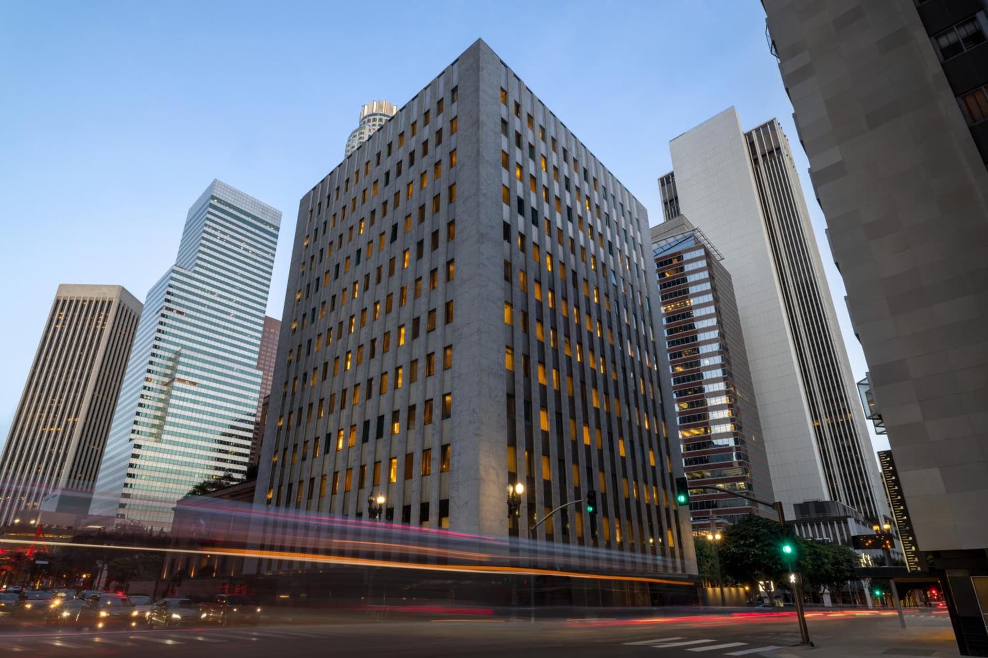 The Delphi Downtown LA exterior or lobby in Los Angeles, CA — main listing photo