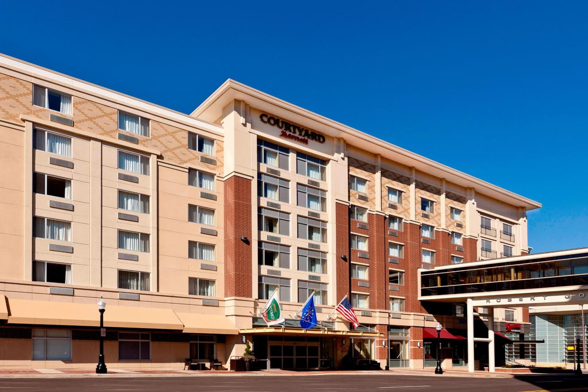 Courtyard Fort Wayne Downtown at Grand Wayne Convention Center featured exterior or lobby in Fort Wayne, IN — similar hotel