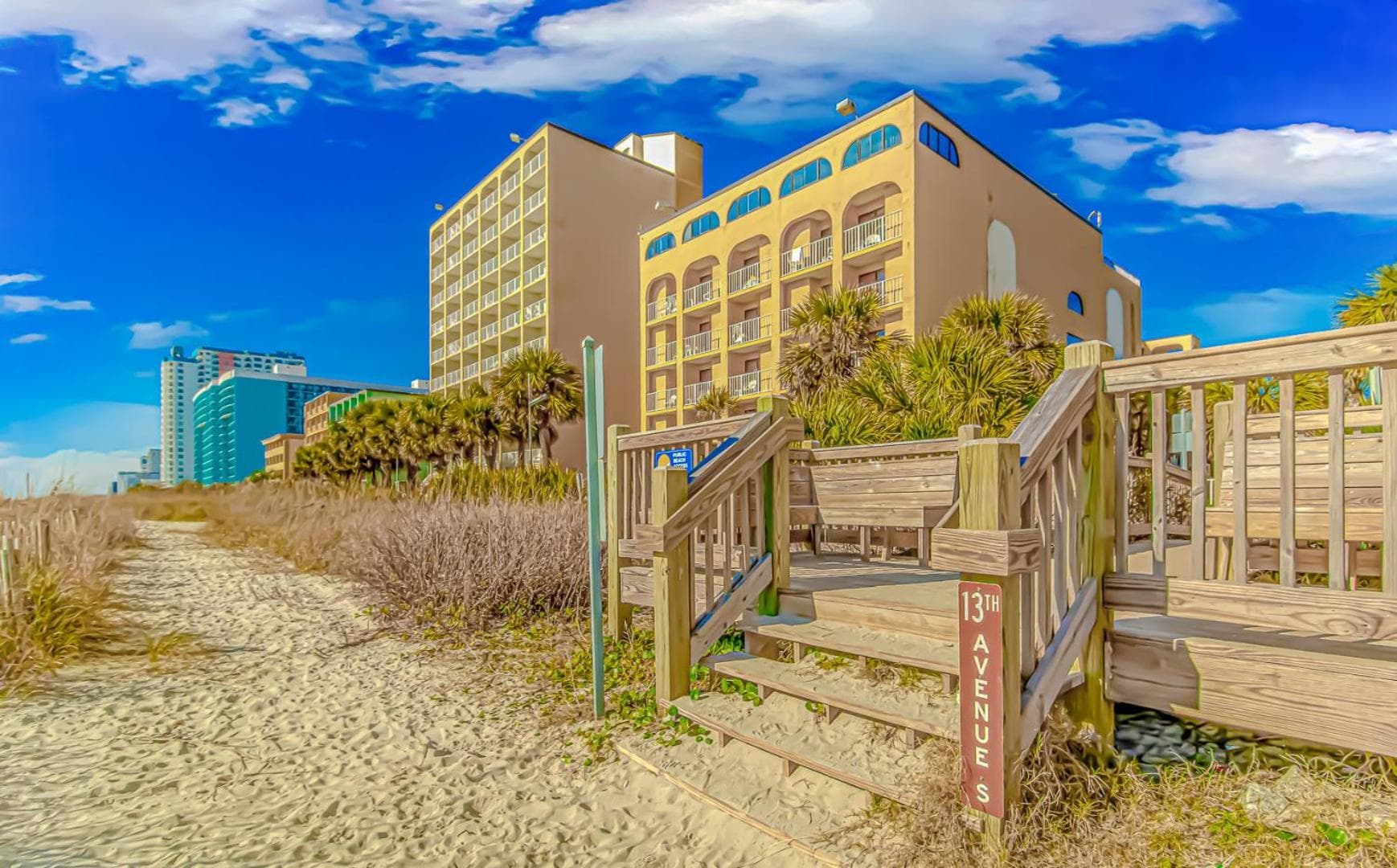 Ground Floor Direct Oceanfront Double Queen Suite! Perfect for 4 Guests! Sea Mist 20106 featured exterior or lobby in Myrtle Beach, SC — similar hotel
