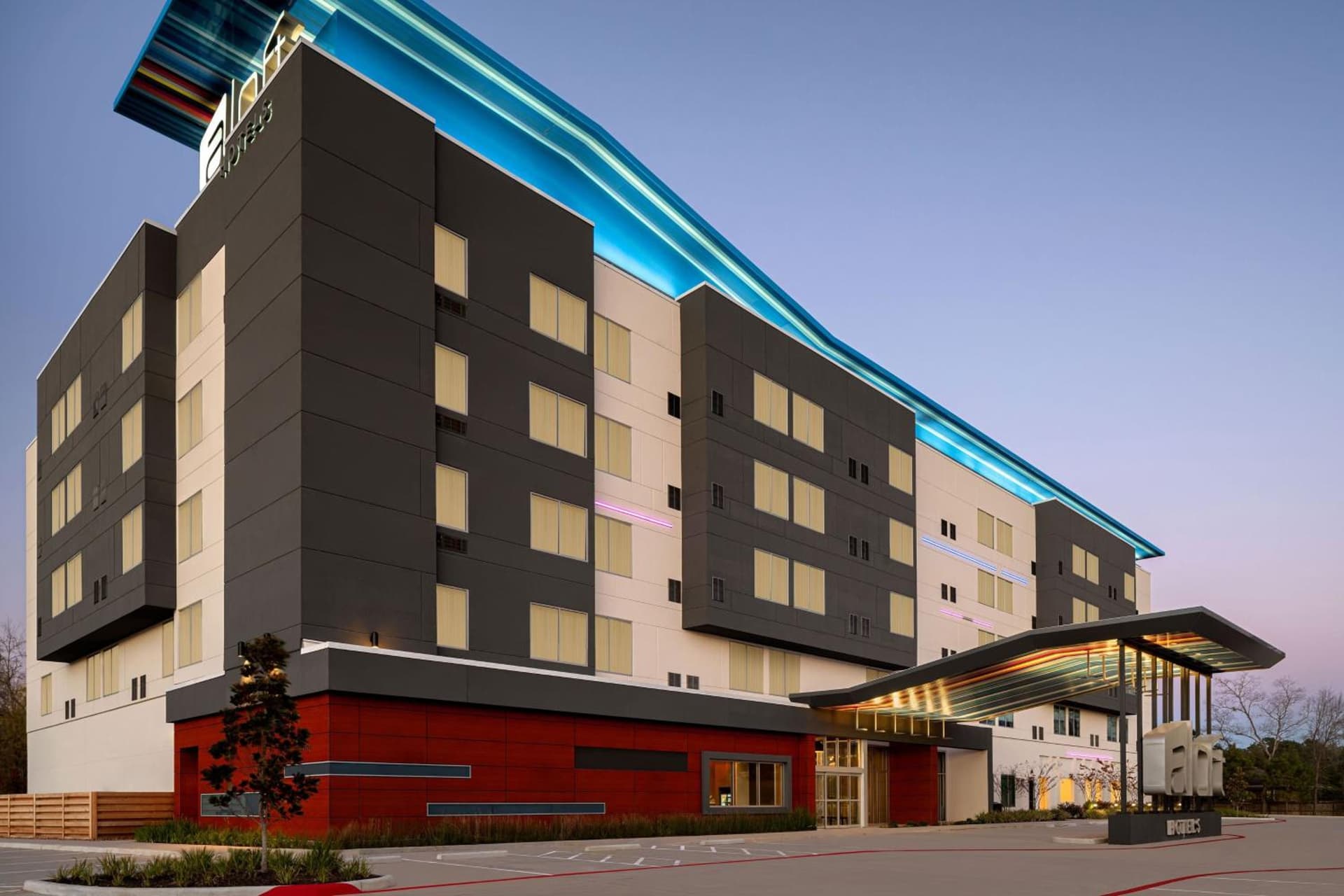 Aloft by Marriott Shenandoah Woodlands Area featured exterior or lobby in Shenandoah, TX — similar hotel
