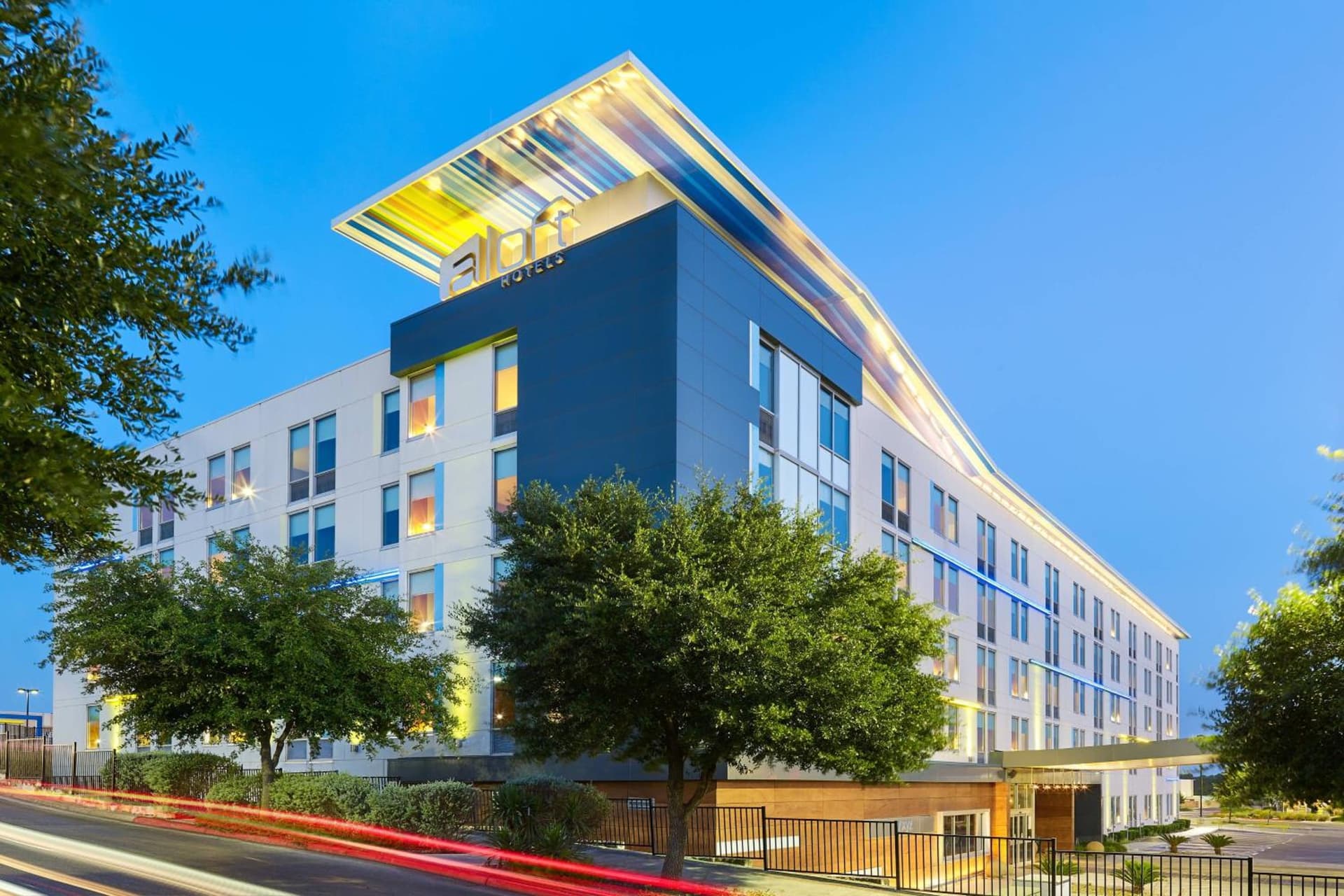 Aloft San Antonio Airport exterior or lobby in San Antonio, TX — main listing photo