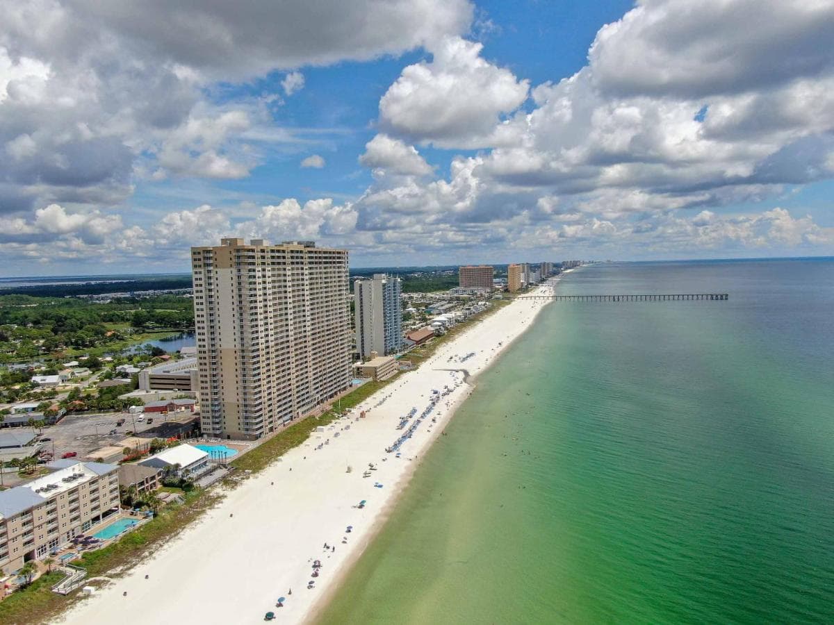 Beachfront Spacious Renovated Condo - Pools, Hot Hub, Spa - Walk to Pier Park in PCB featured exterior or lobby in Panama City Beach, FL — similar hotel
