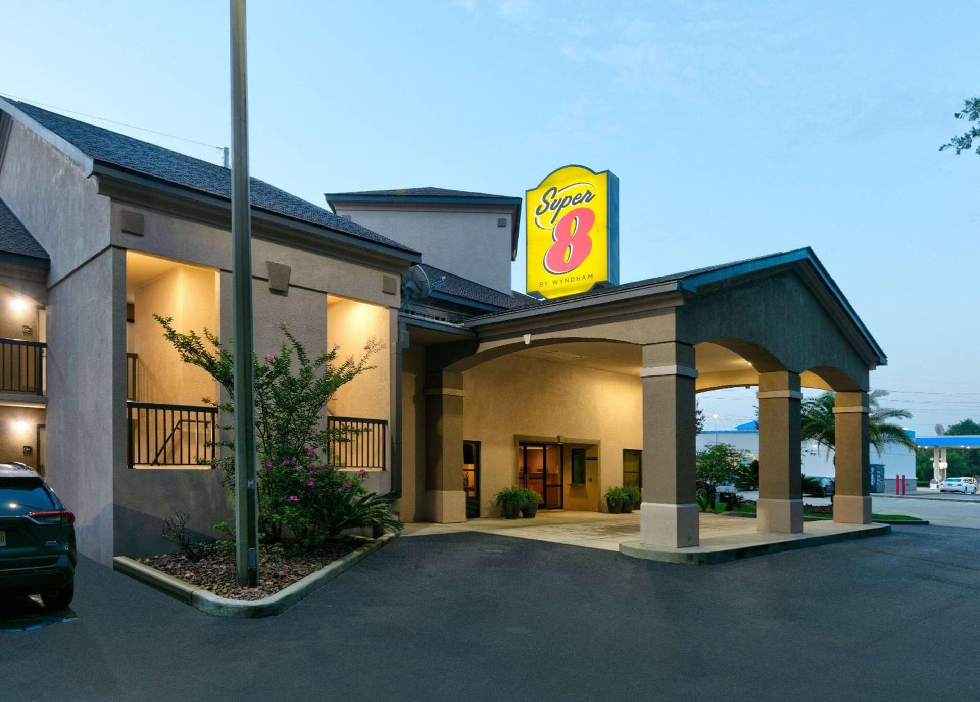 Super 8 by Wyndham Diberville Biloxi Area featured exterior or lobby in Biloxi, MS — similar hotel