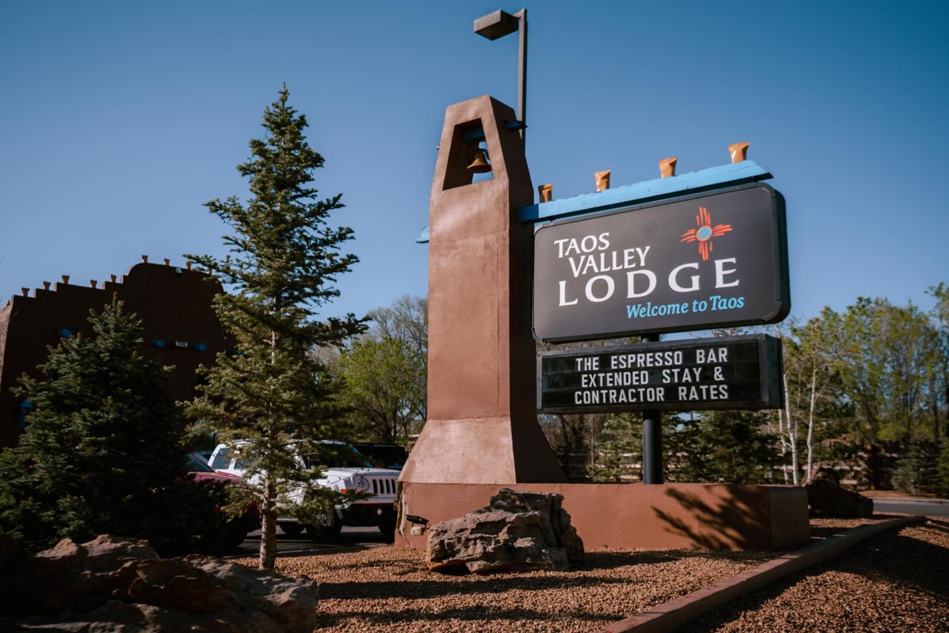 Taos Valley Lodge property views in Taos, NM — gallery photo 3