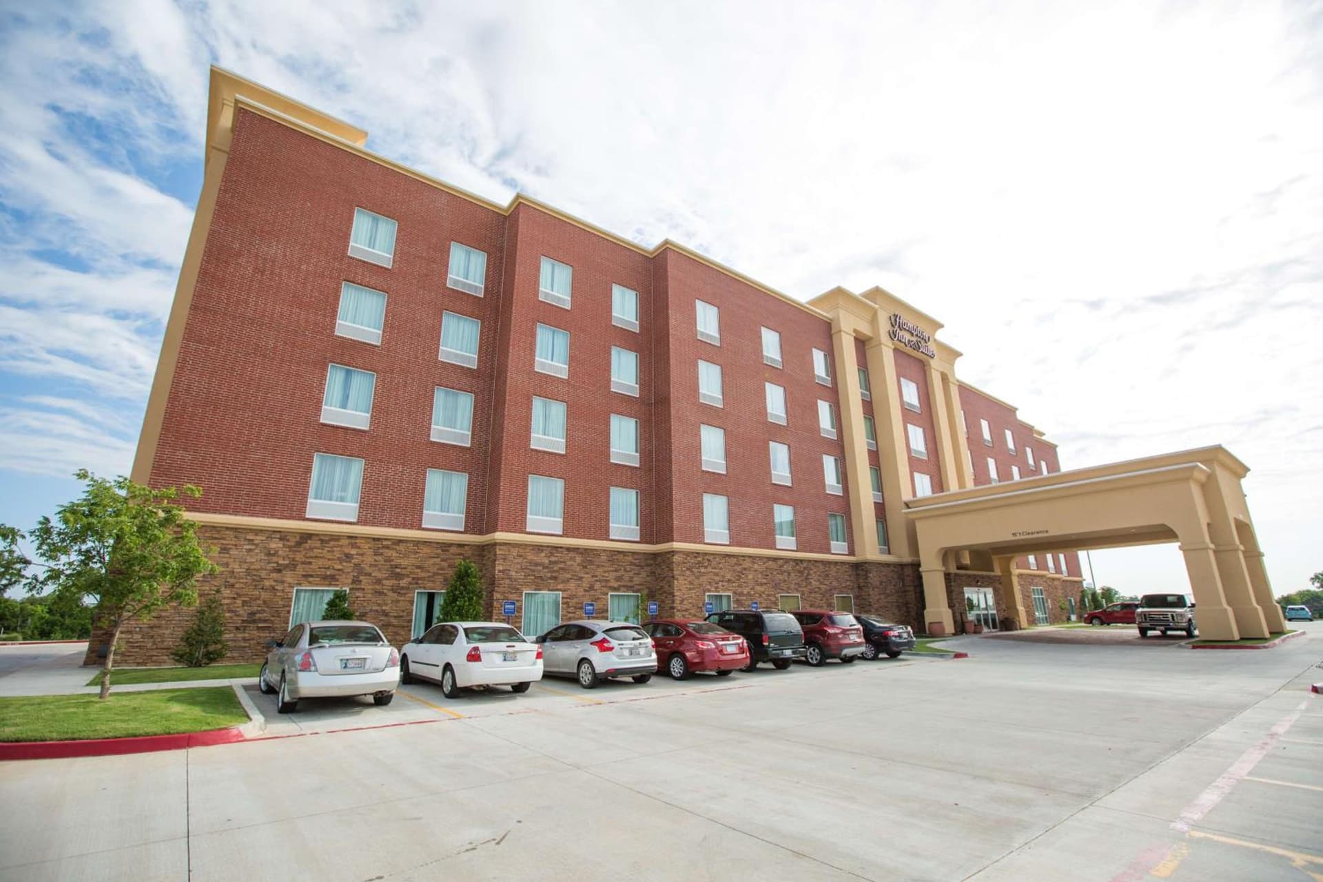 Hampton Inn & Suites Oklahoma City Airport featured exterior or lobby in Oklahoma City, OK — similar hotel