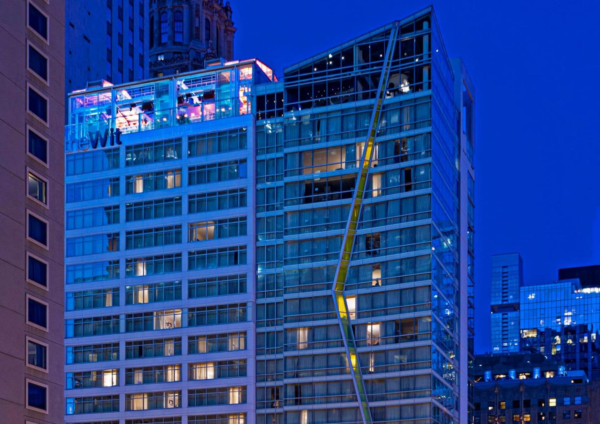 theWit Chicago, a Hilton Hotel featured exterior or lobby in Chicago, IL — similar hotel