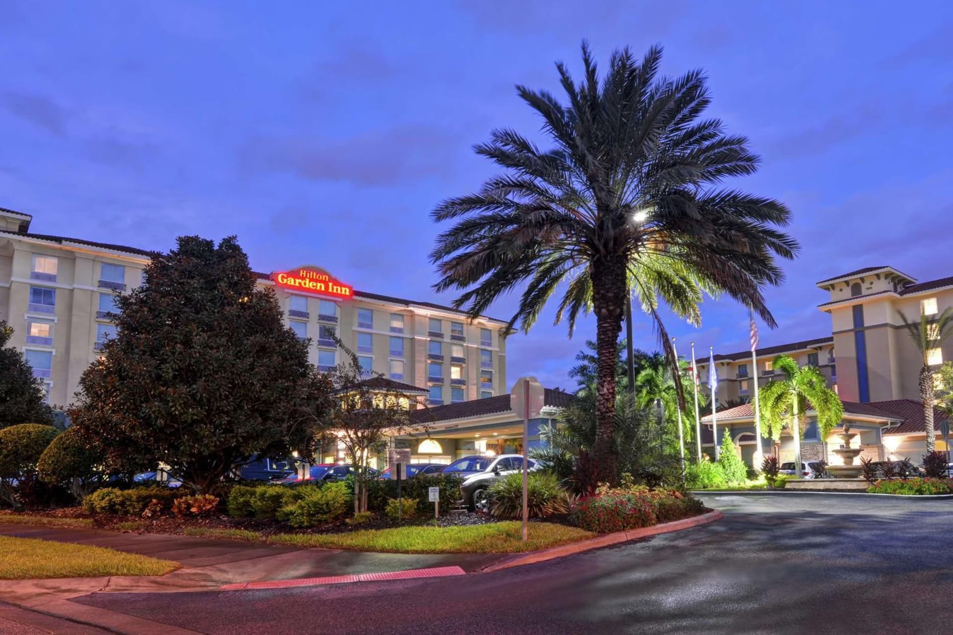 Hilton Garden Inn Orlando Lake Buena Vista exterior or lobby in Orlando, FL — main listing photo