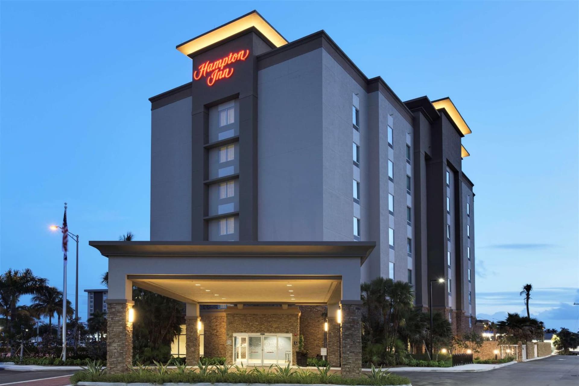 Hampton Inn Fort Lauderdale Pompano Beach exterior or lobby in Pompano Beach, FL — main listing photo