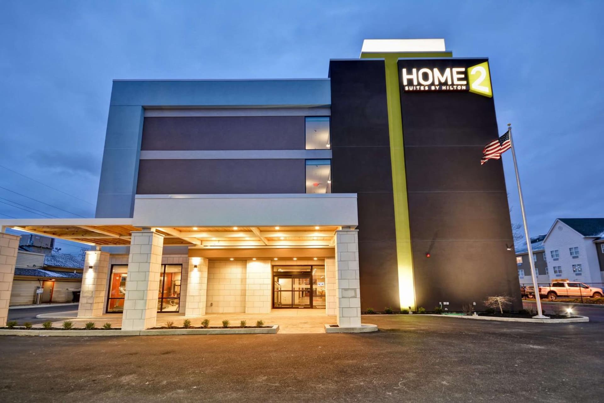 Home2 Suites By Hilton Columbus Airport East Broad property views in Columbus, OH — gallery photo 3