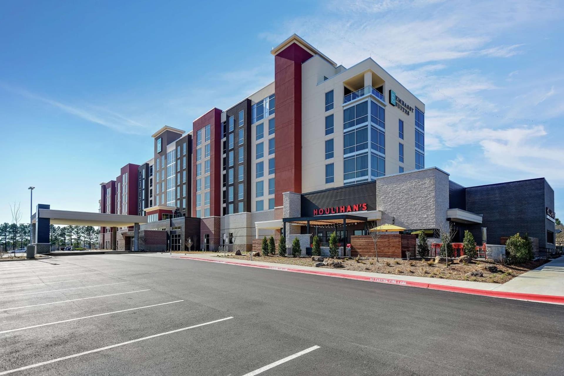 Embassy Suites by Hilton Jonesboro Red Wolf Convention Center featured exterior or lobby in Jonesboro, AR — similar hotel