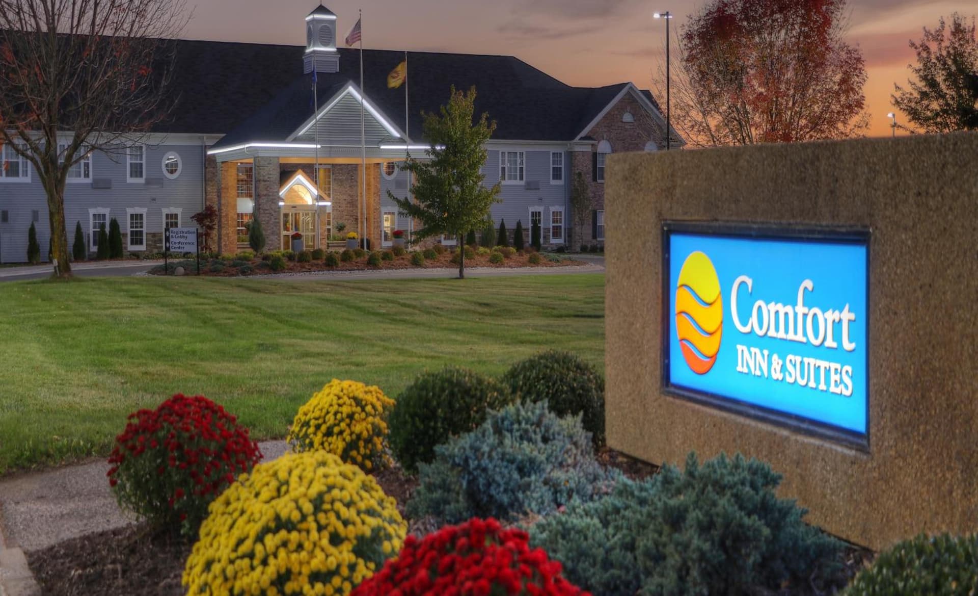 Comfort Inn & Suites and Conference Center featured exterior or lobby in Mount Pleasant, MI — similar hotel
