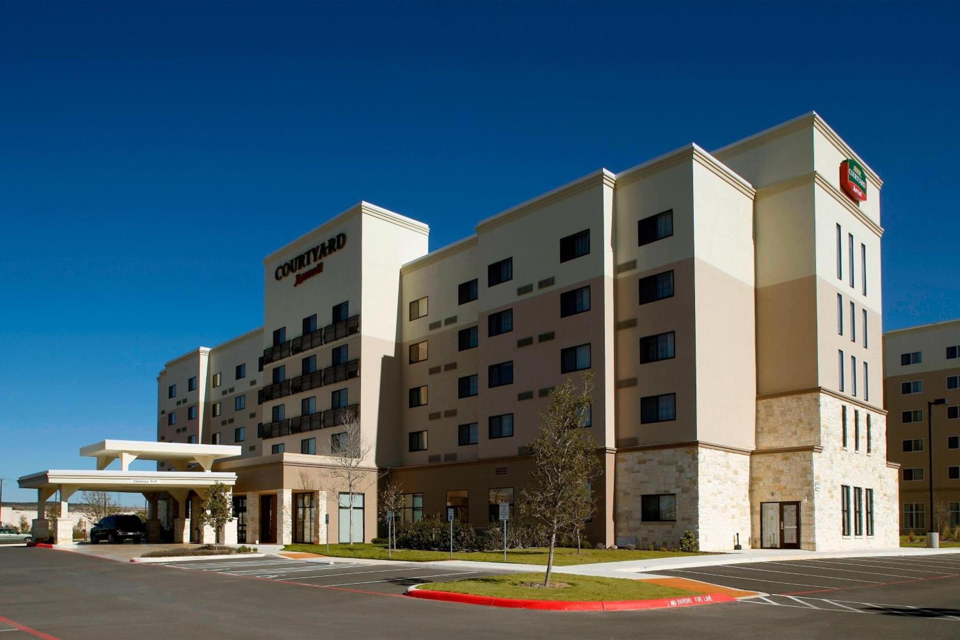 Courtyard by Marriott San Antonio Six Flags at The RIM featured exterior or lobby in San Antonio, TX — similar hotel