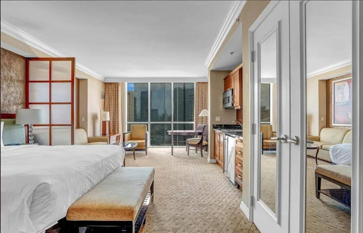 Signature MGM Suite with Strip and Sphere View interior in Las Vegas, NV — gallery photo 2