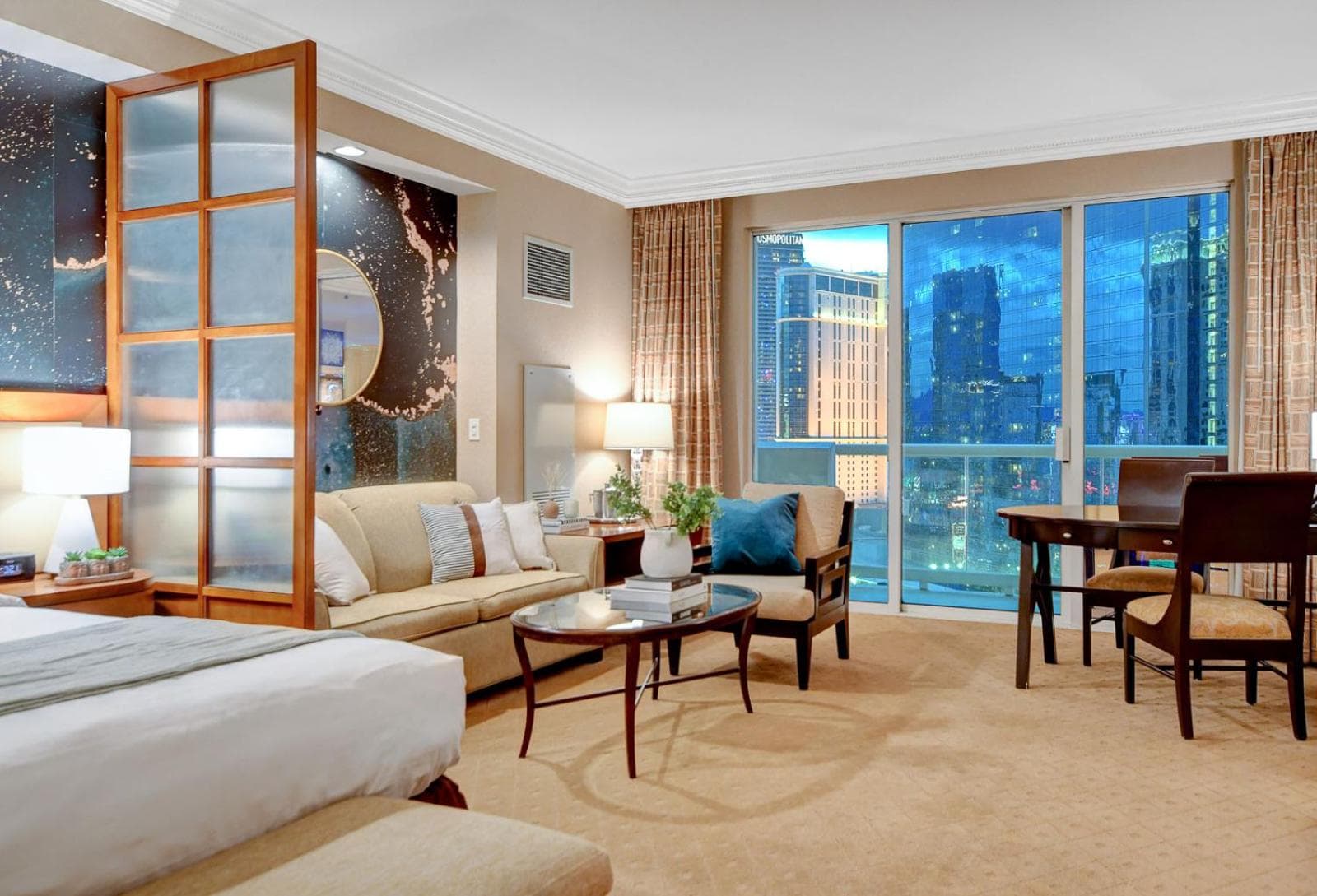 MSG Sphere view at MGM Signature STUDIO DELUXE property views in Las Vegas, NV — gallery photo 3