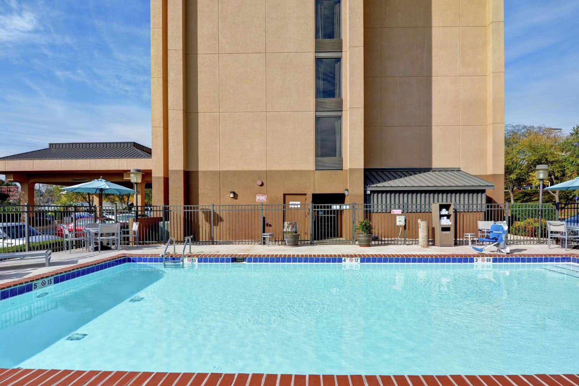 Hampton Inn Charlotte-Gastonia property views in Gastonia, NC — gallery photo 3