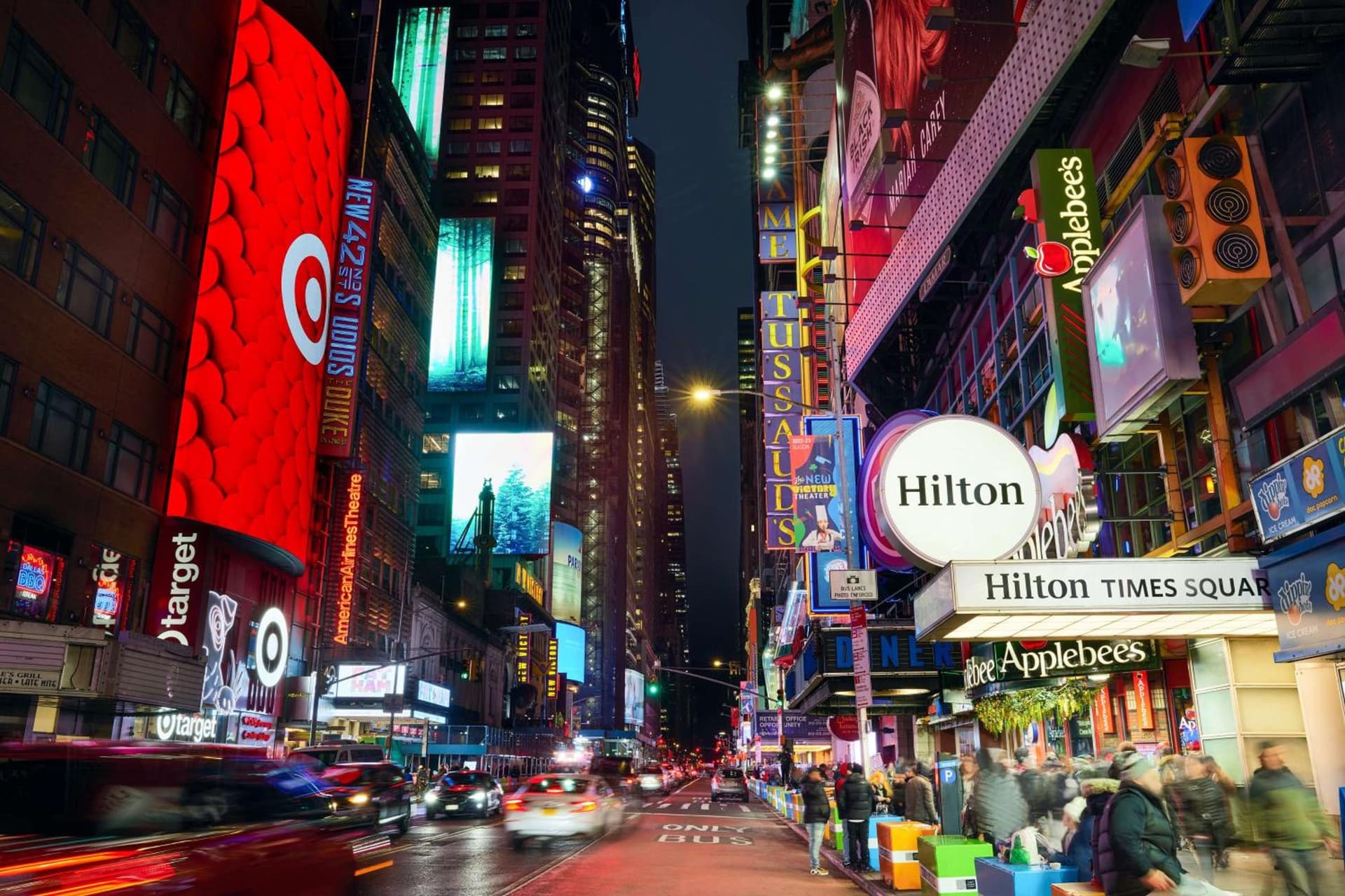 Hilton New York Times Square exterior or lobby in New York, NY — main listing photo